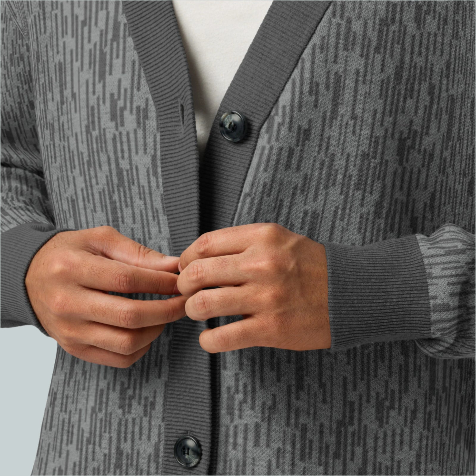 Strichtarn Raindrop Camo Knitted Cardigan