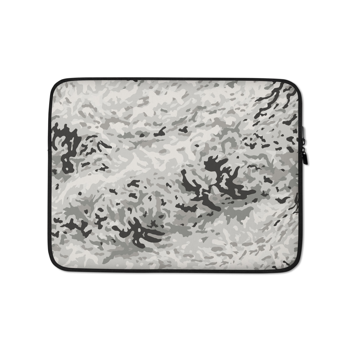 Camouflage laptop sleeve on a white background