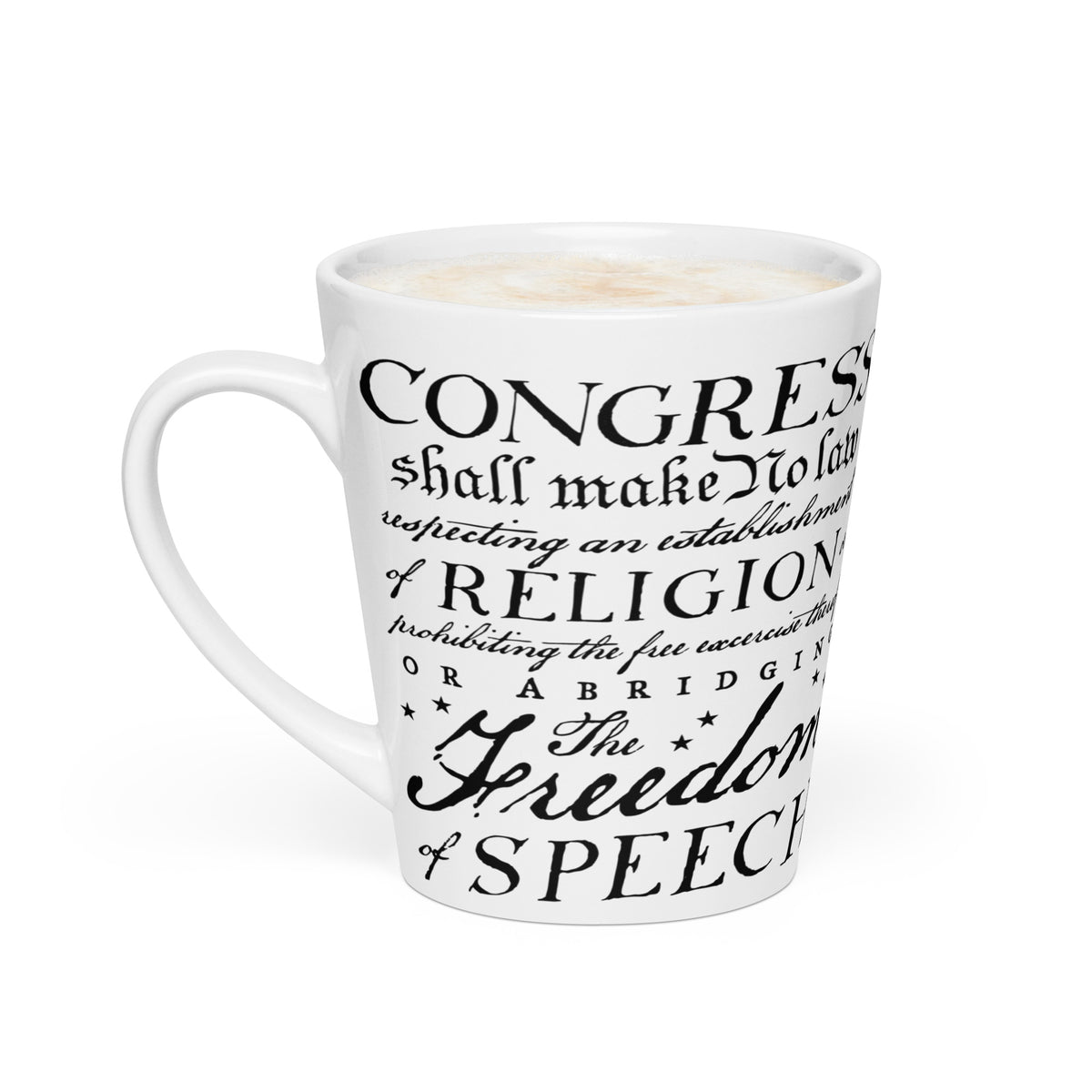 1st Amendment Latte Mug