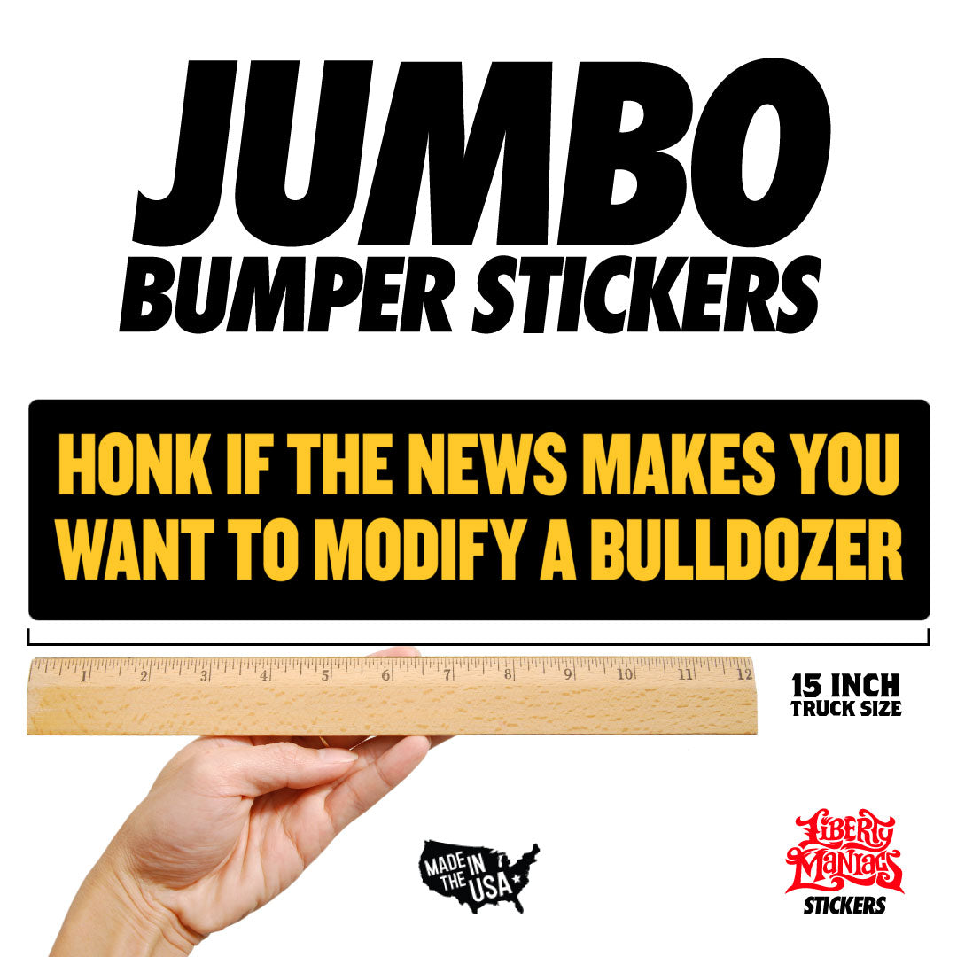 Choosing The Lesser of Two Evils Jumbo Bumper Sticker