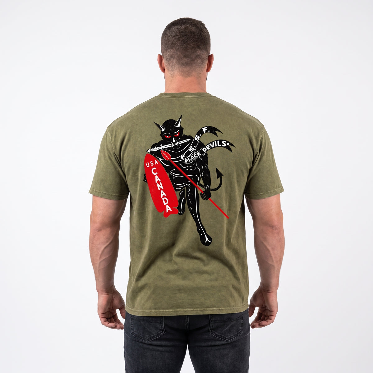 Devil's Brigade First Special Service Force WWII Vintage Crewneck Tee