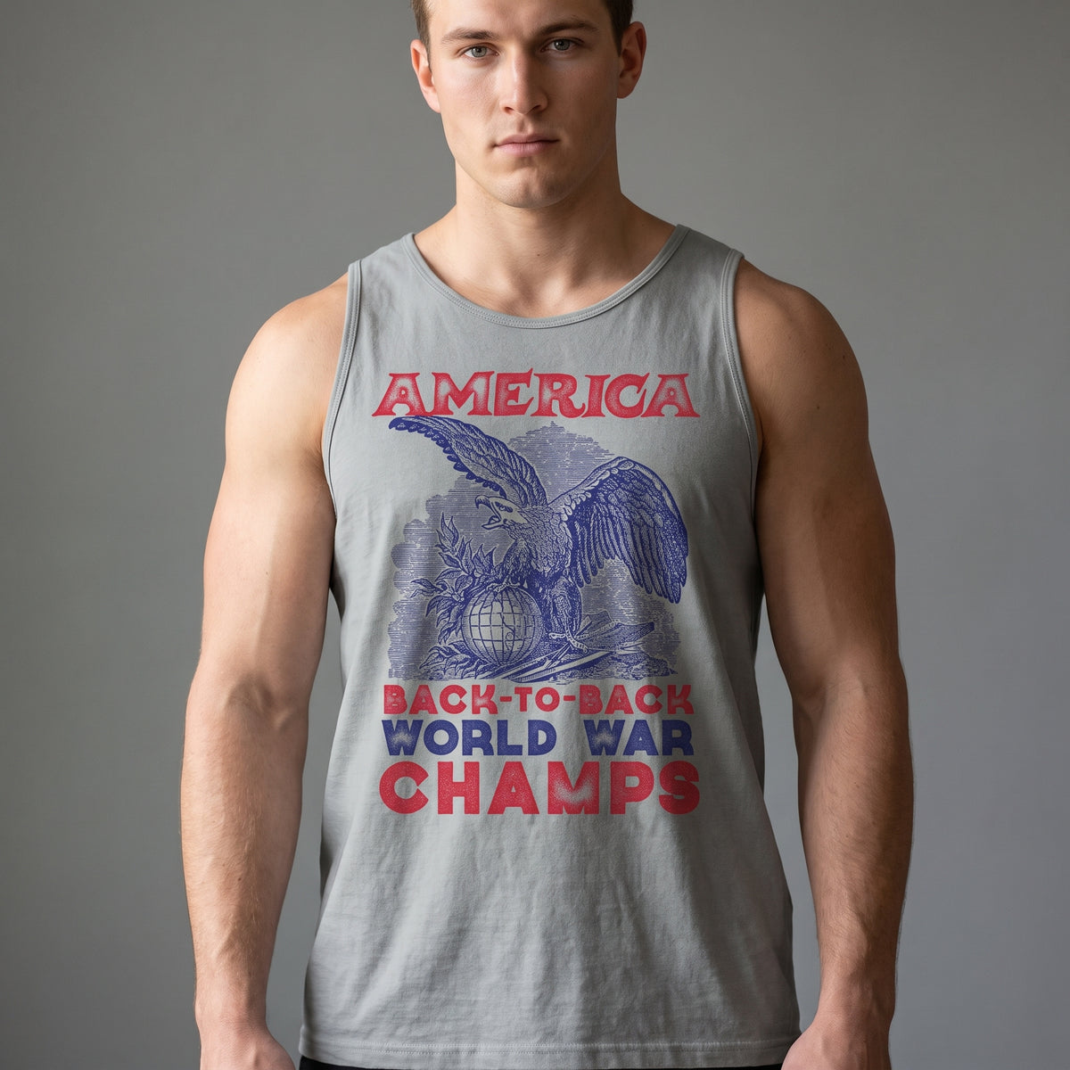 America Back-to-Back World War Champs Tank Top
