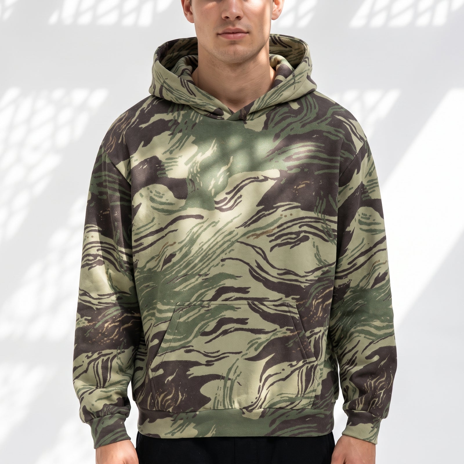 Rhodesian Dapple Brushstroke Oversized Cotton Hoodie