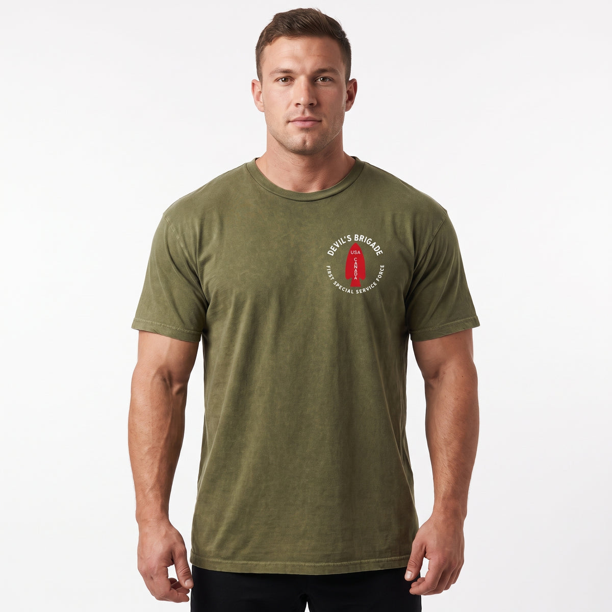 Devil's Brigade First Special Service Force WWII Vintage Crewneck Tee