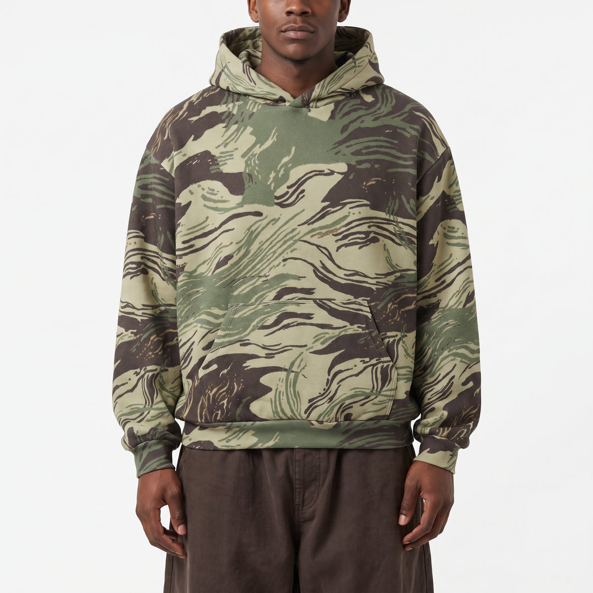 Rhodesian Dapple Brushstroke Oversized Cotton Hoodie
