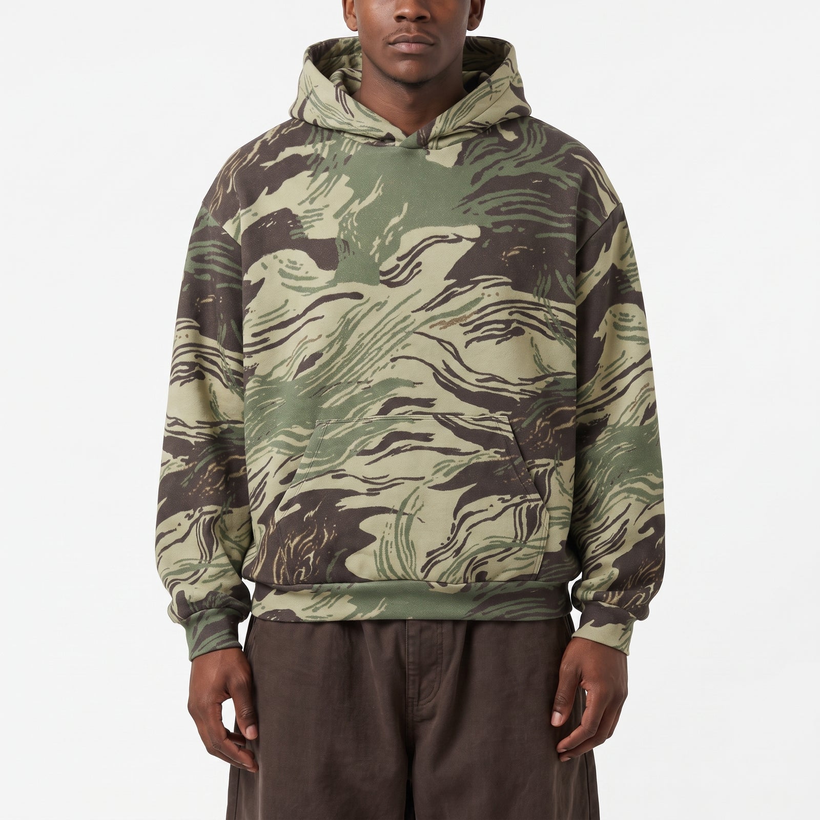 Rhodesian Dapple Brushstroke Oversized Cotton Hoodie