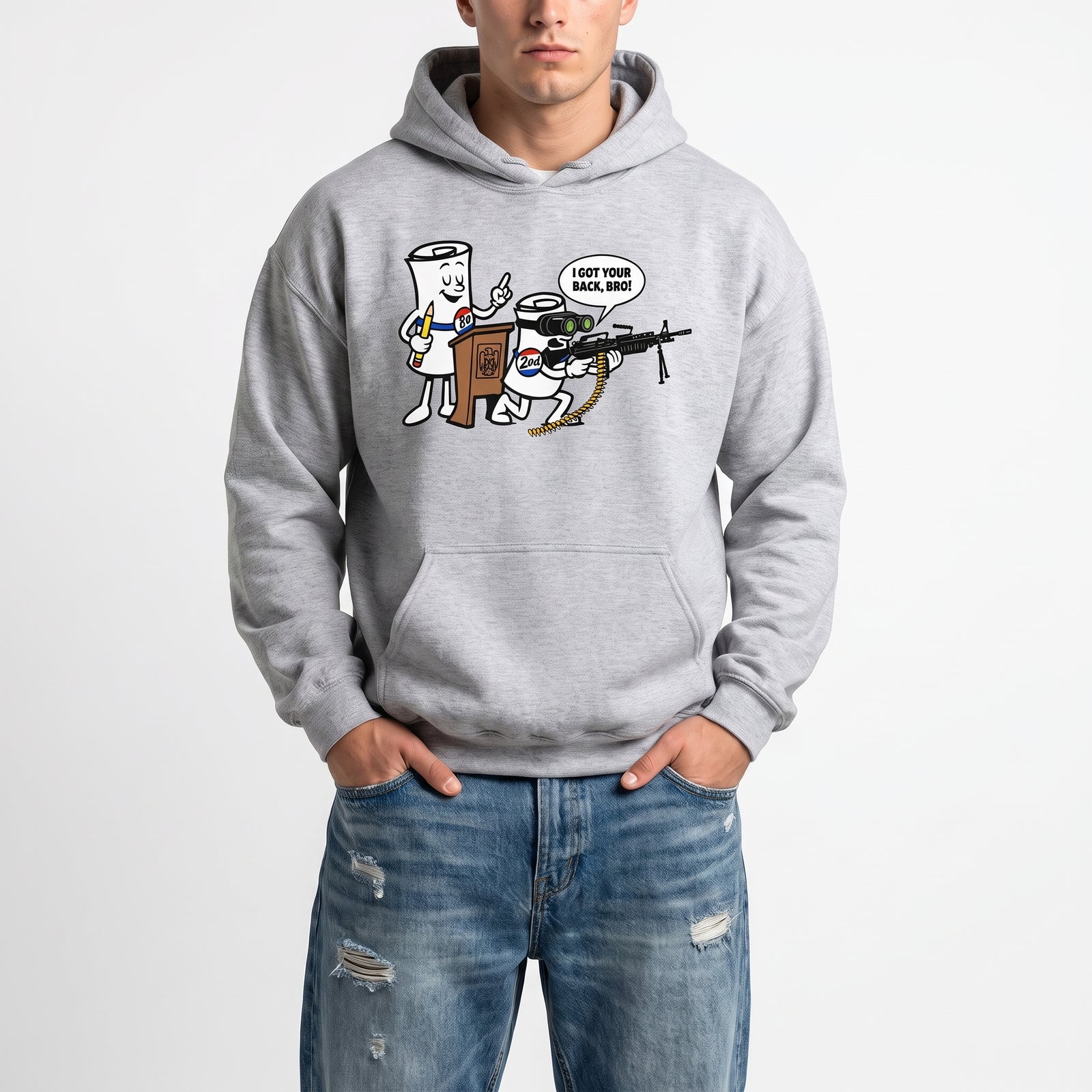 I Got Your Back, Bro 1st & 2nd Amendment Tactical Buddy Hoodie