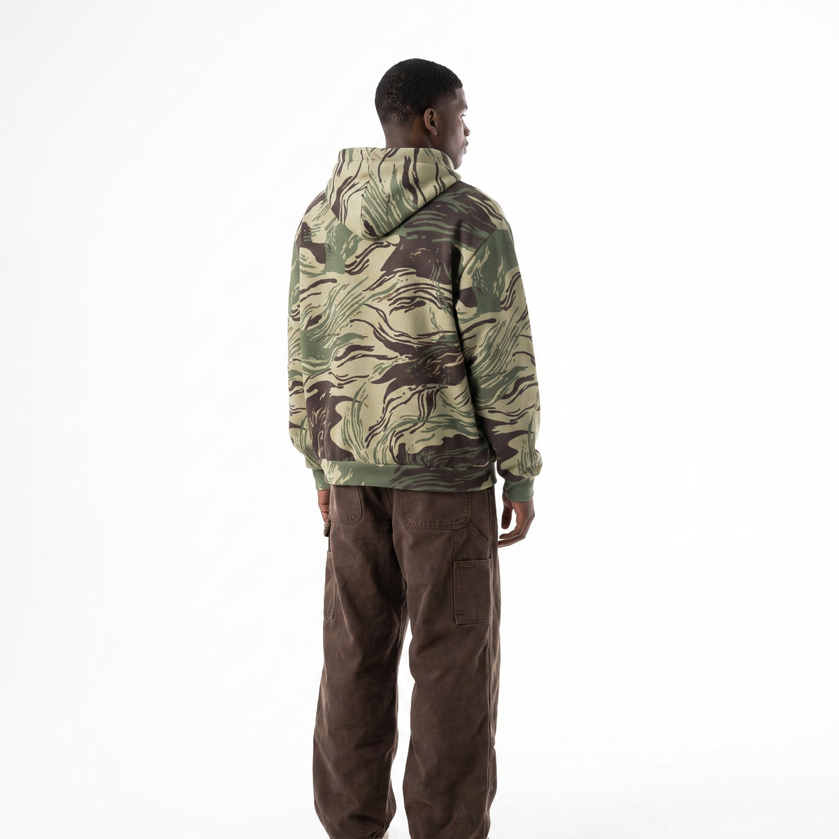 Rhodesian Dapple Brushstroke Oversized Cotton Hoodie