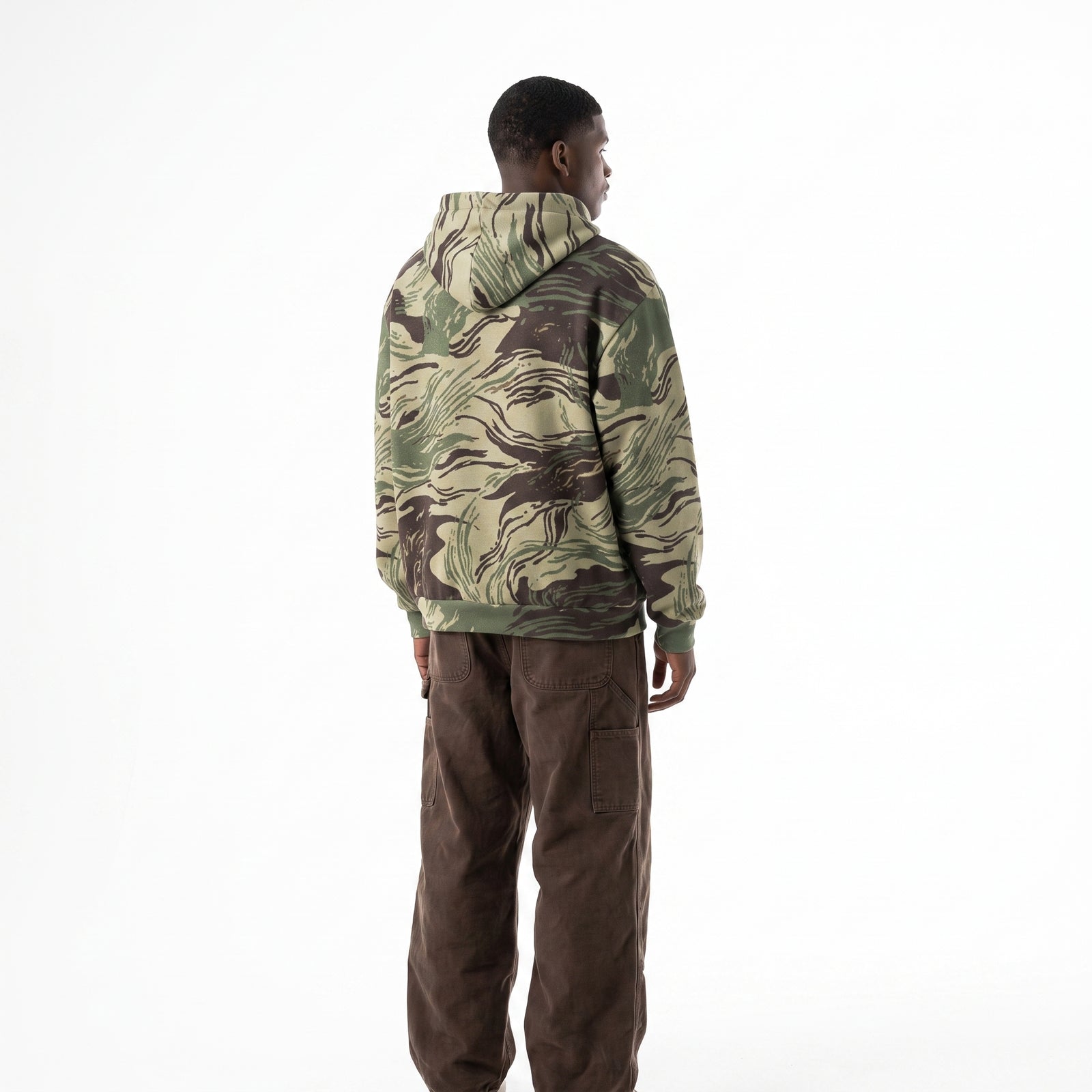 Rhodesian Dapple Brushstroke Oversized Cotton Hoodie