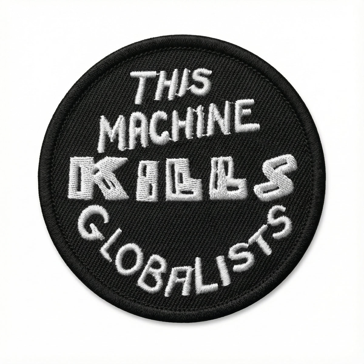 This Machine Kills Globalists Embroidered Morale Patch