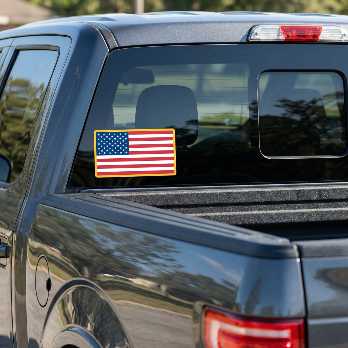 Weatherproof American flag sticker by Liberty Maniacs