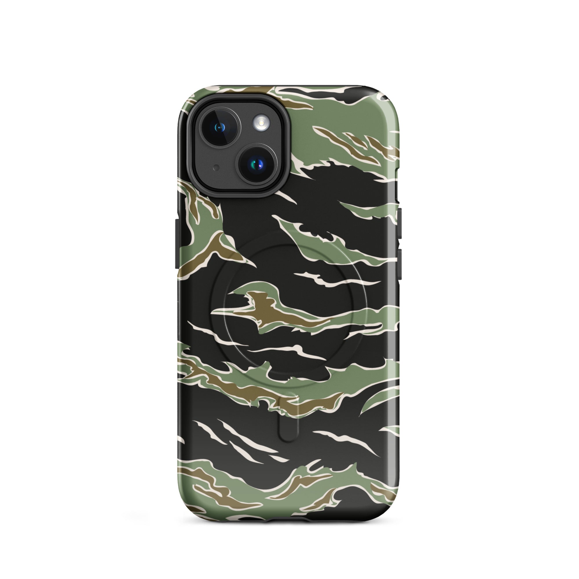 Tiger Stripe Camo MagSafe tough case for iPhone Glossy / iPhone 14 Tiger Stripe Camo MagSafe tough case for iPhone Glossy / iPhone 14