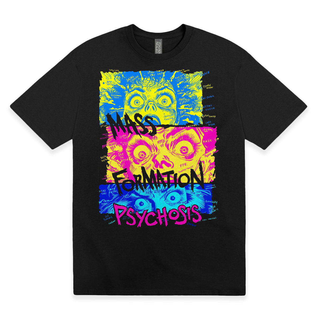 Mass Formation Psychosis Garment-dyed Heavyweight T-shirt