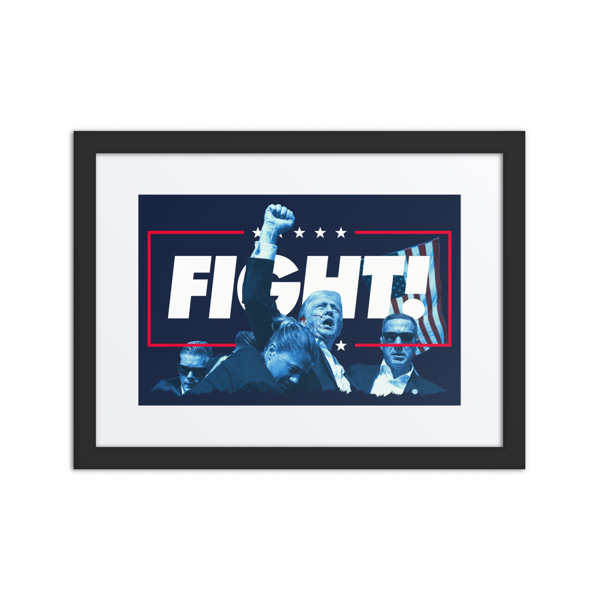 Trump Fight the Good Fight Framed Print