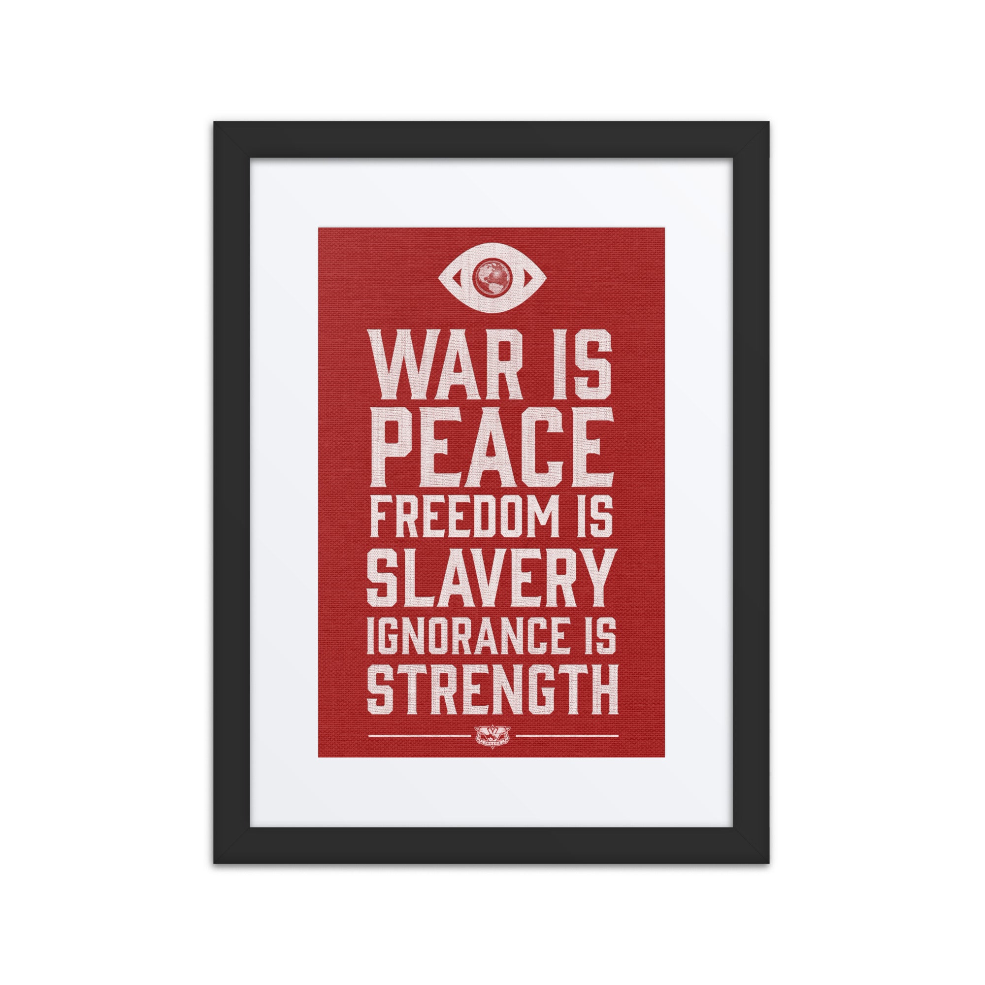 War Is Peace 1984 Matted Framed Art Print