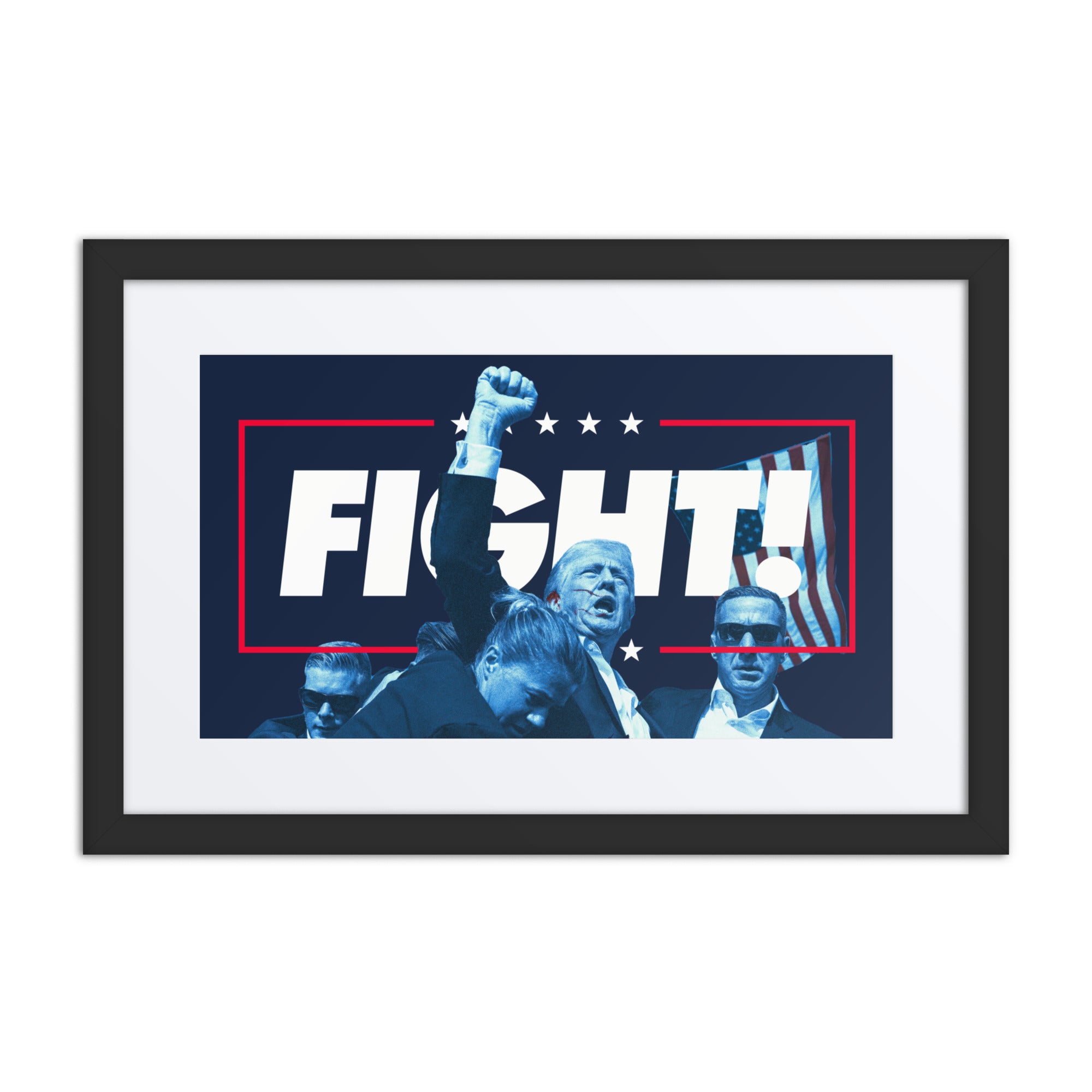 Trump Fight the Good Fight Framed Print