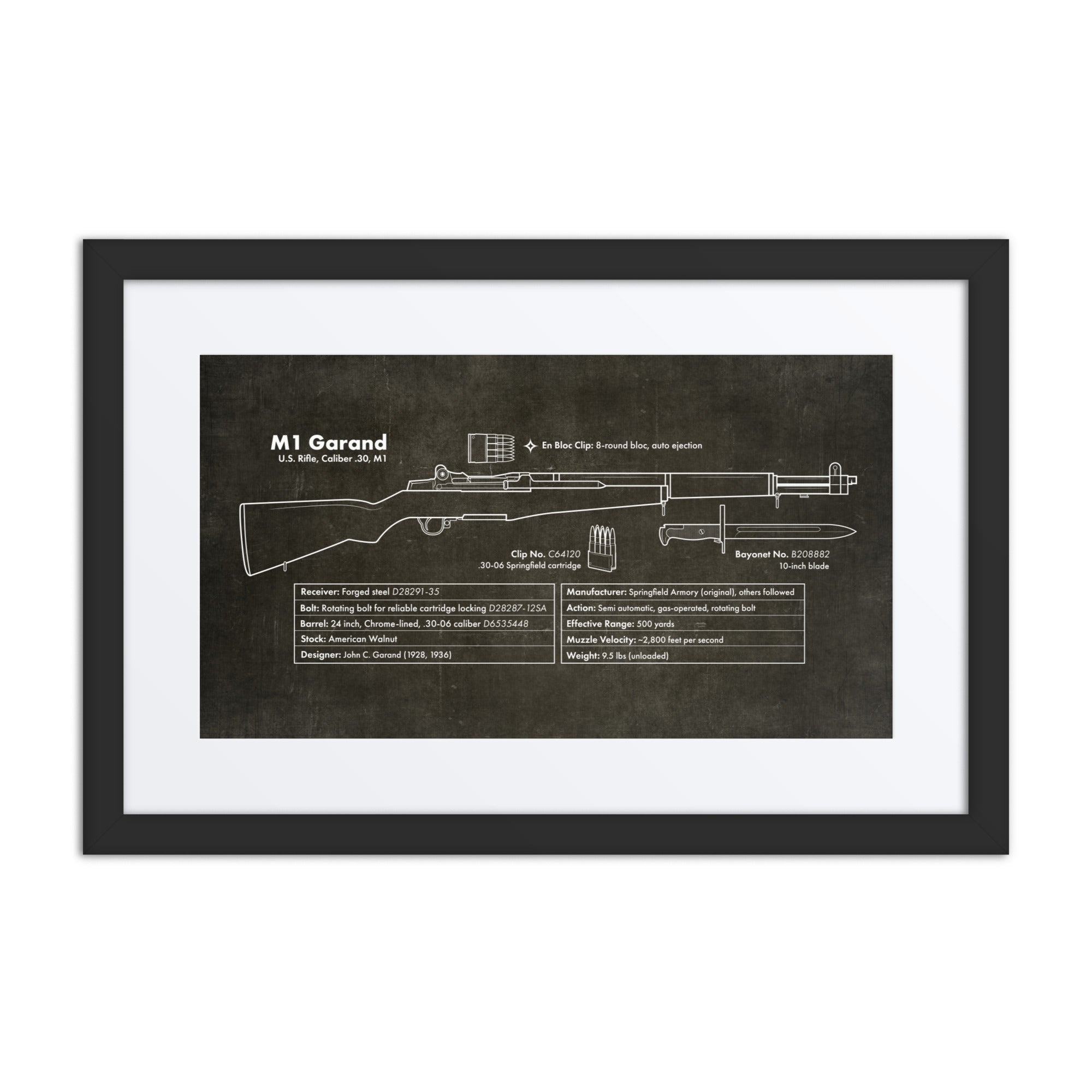 M1 Garand Framed Print