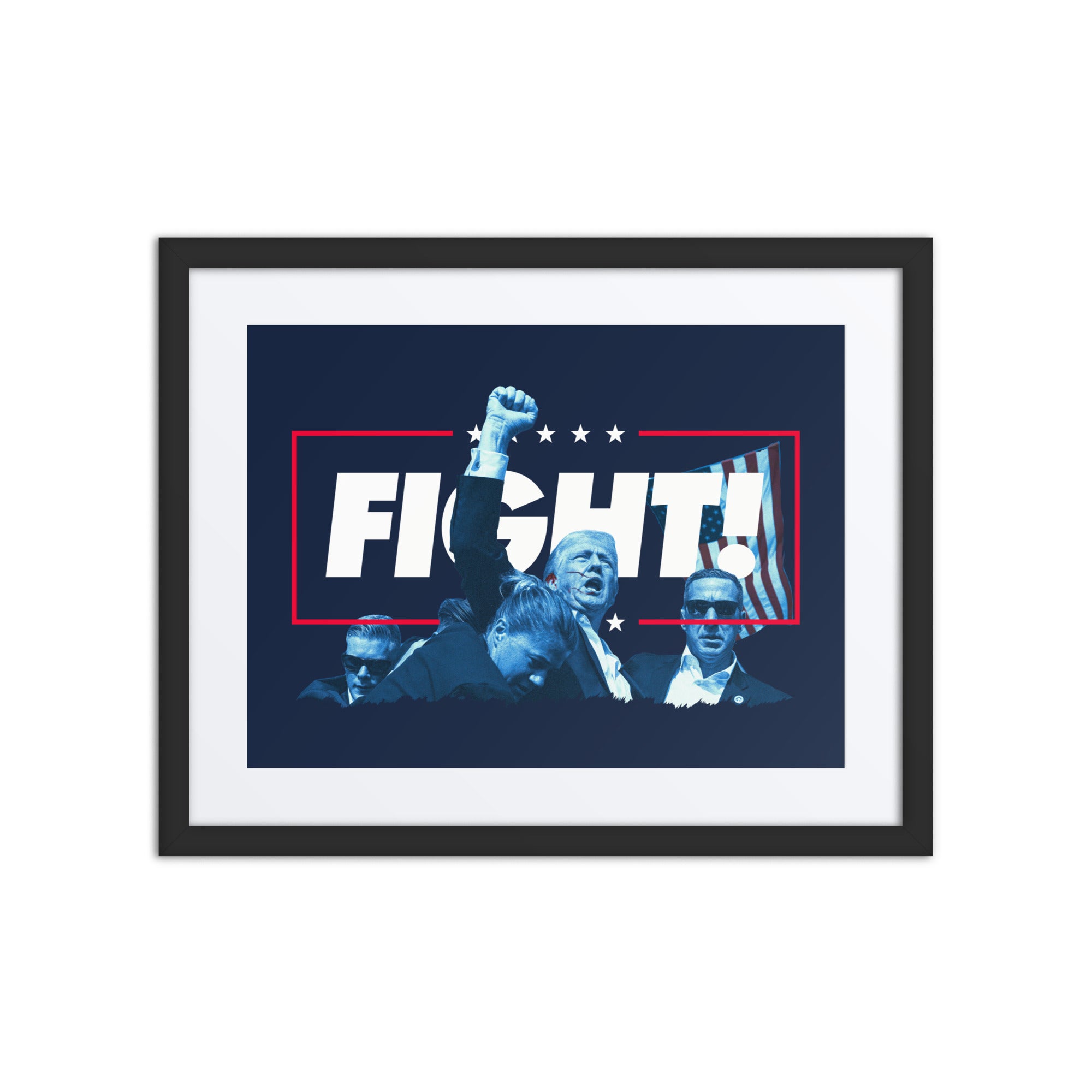 Trump Fight the Good Fight Framed Print