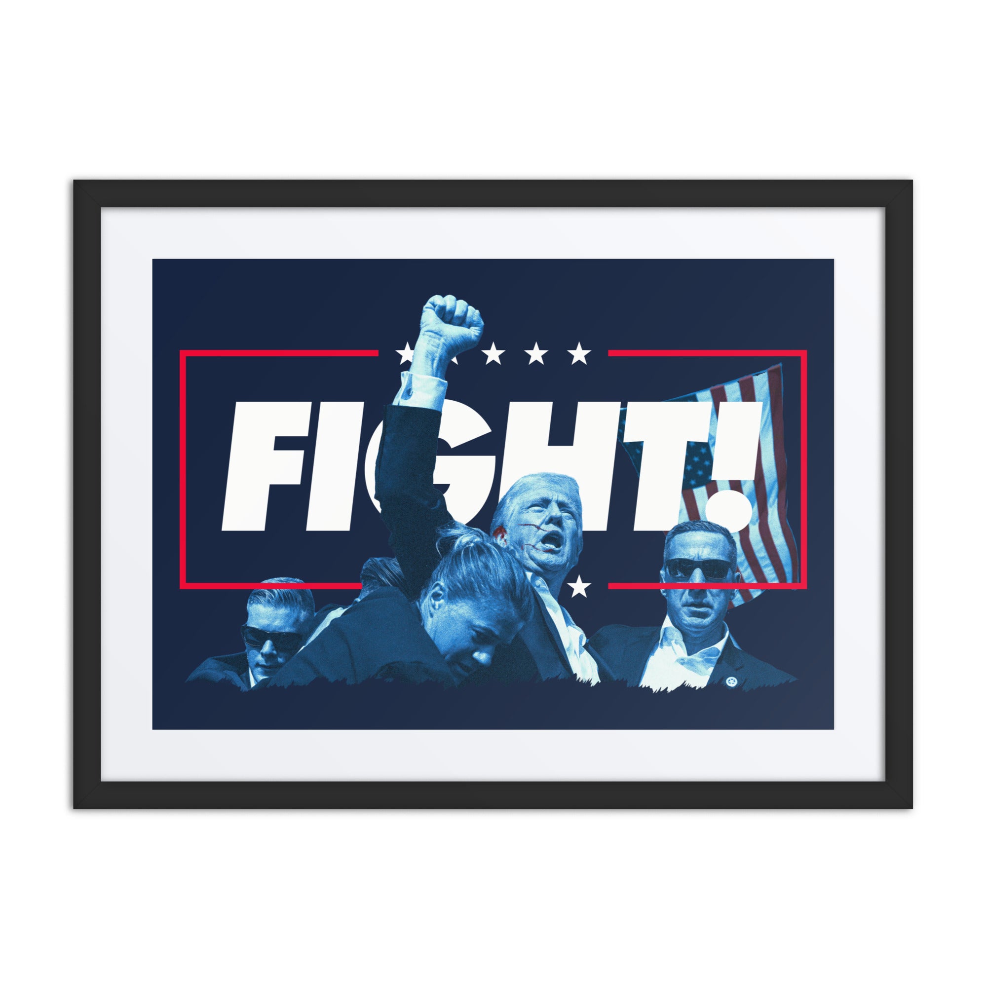 Trump Fight the Good Fight Framed Print