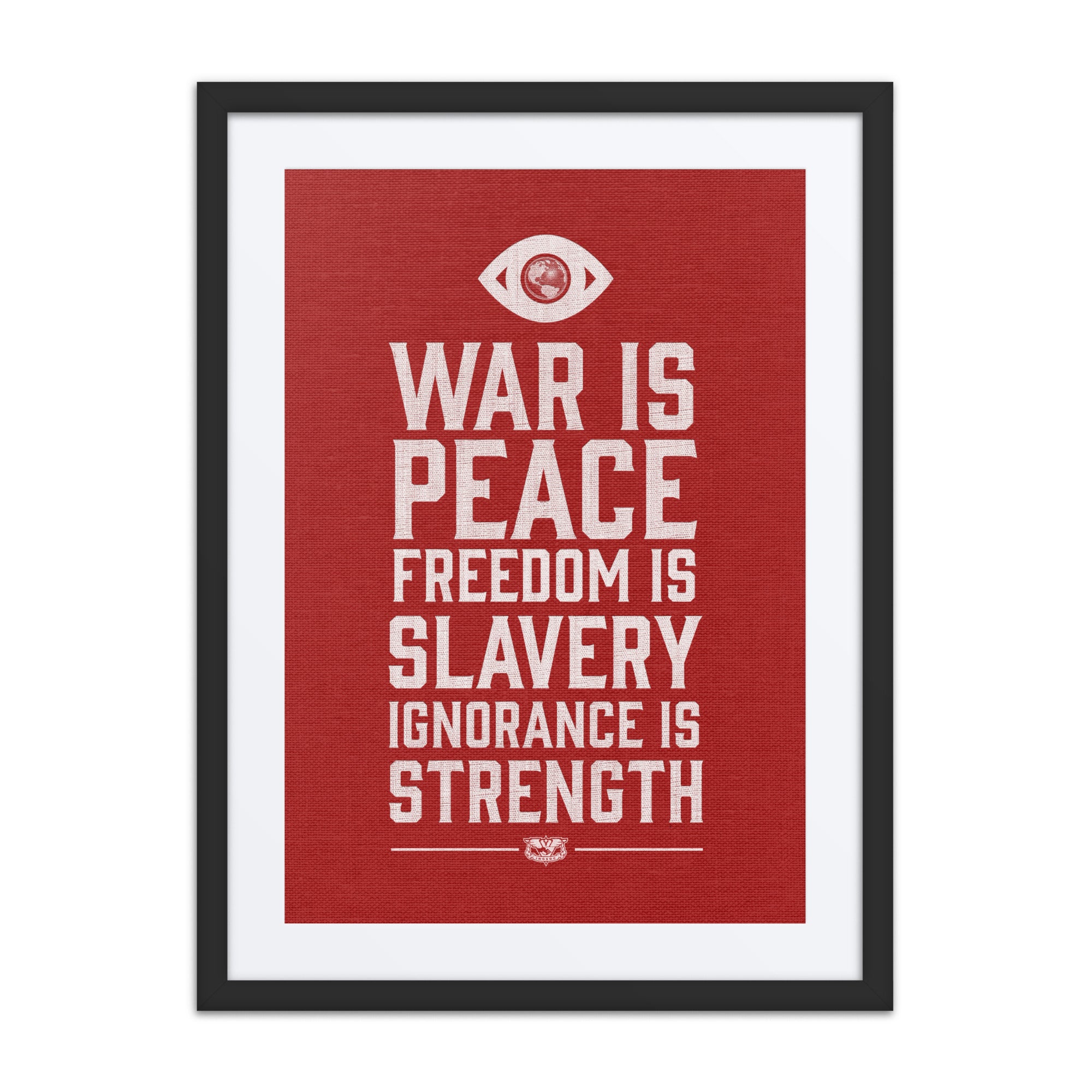 War Is Peace 1984 Matted Framed Art Print