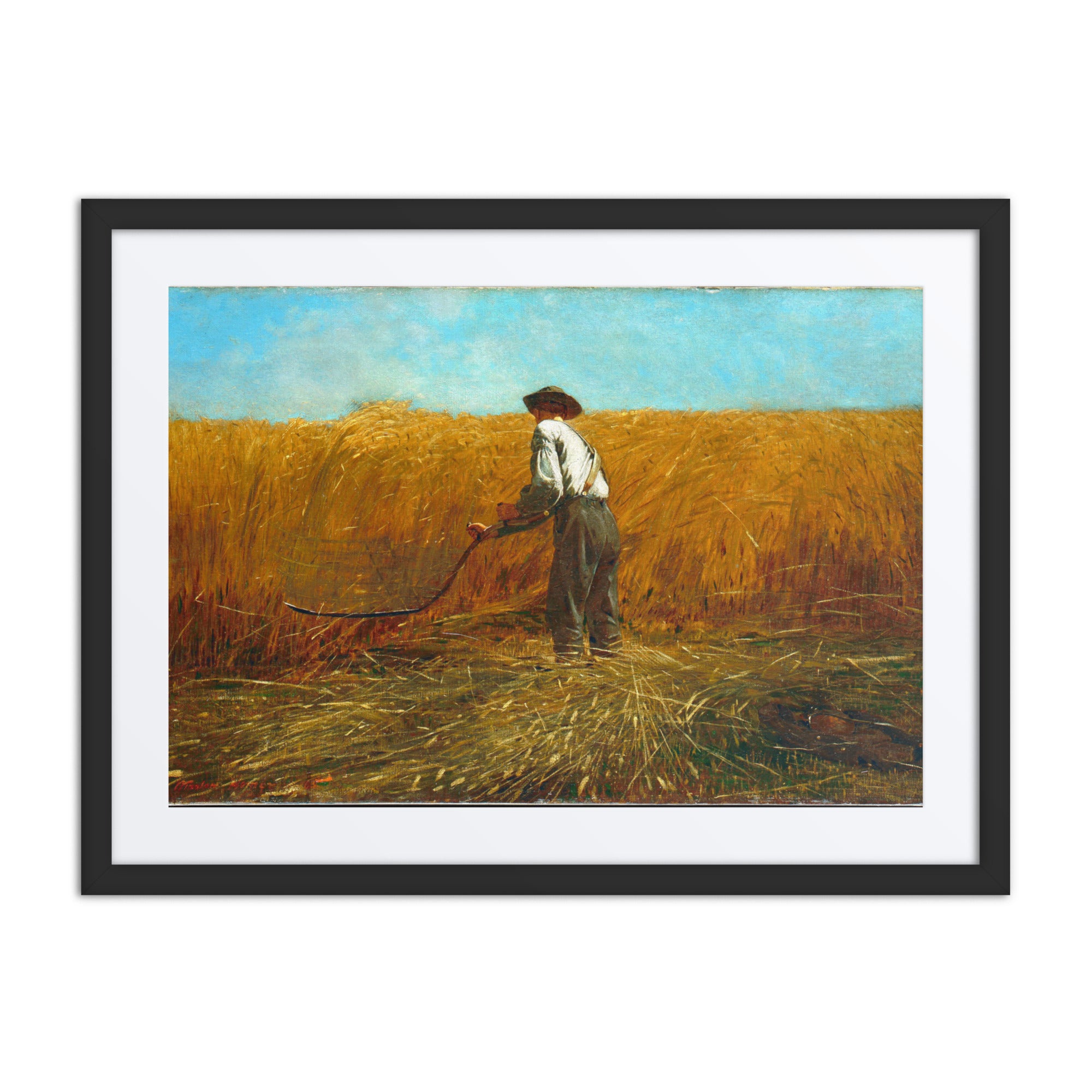 The Veteran in a New Field Winslow Homer Framed Art Print