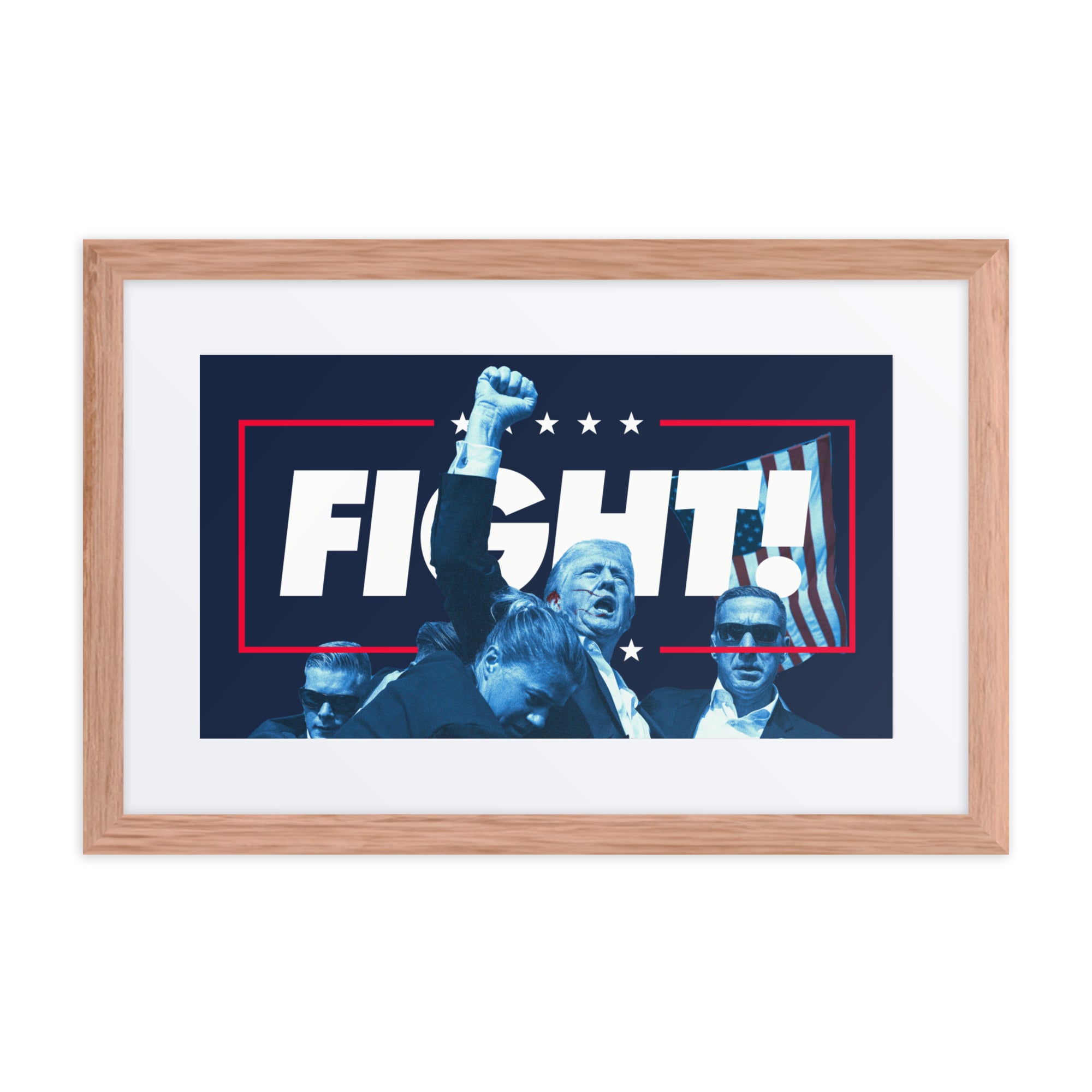 Trump Fight the Good Fight Framed Print