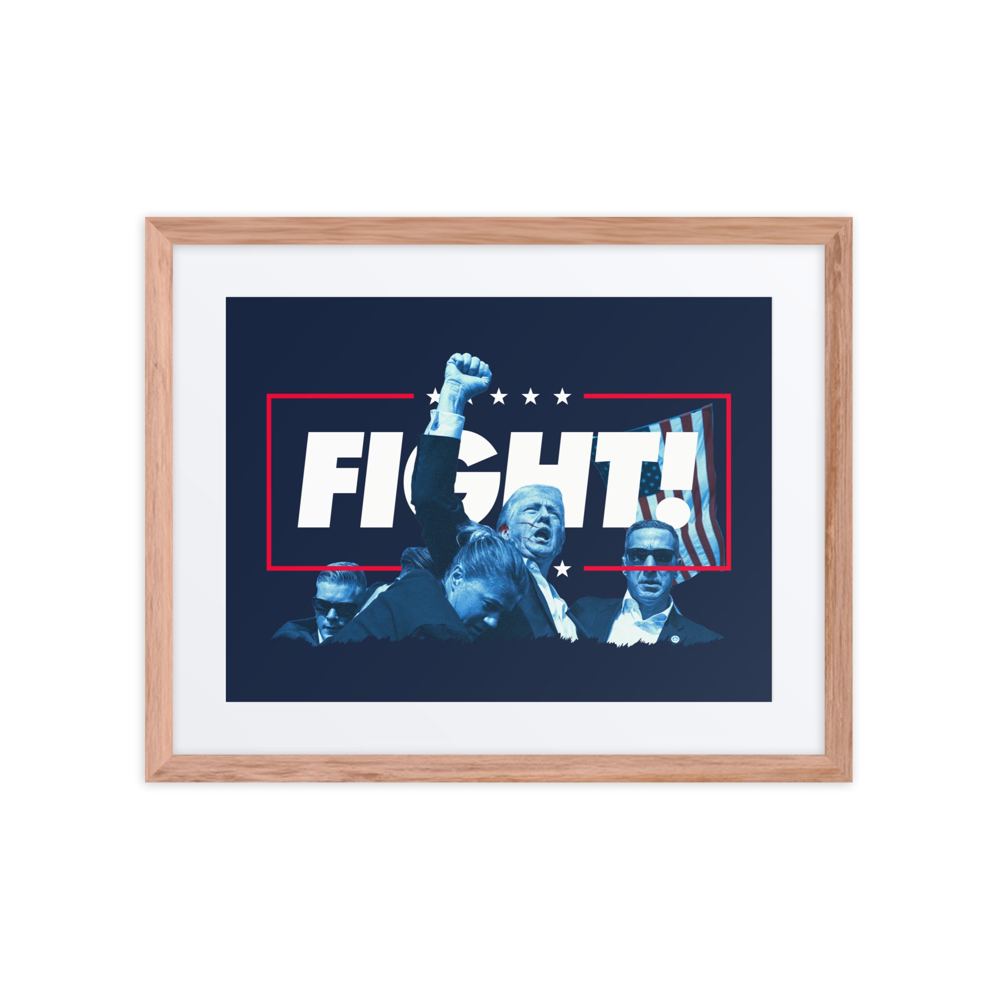 Trump Fight the Good Fight Framed Print