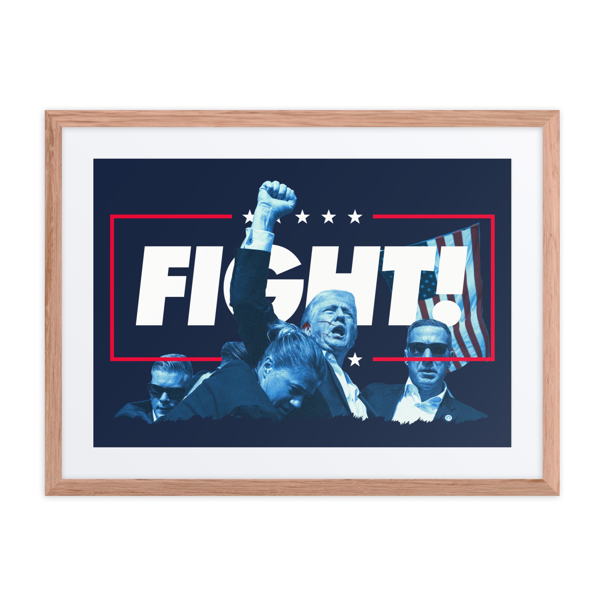 Trump Fight the Good Fight Framed Print