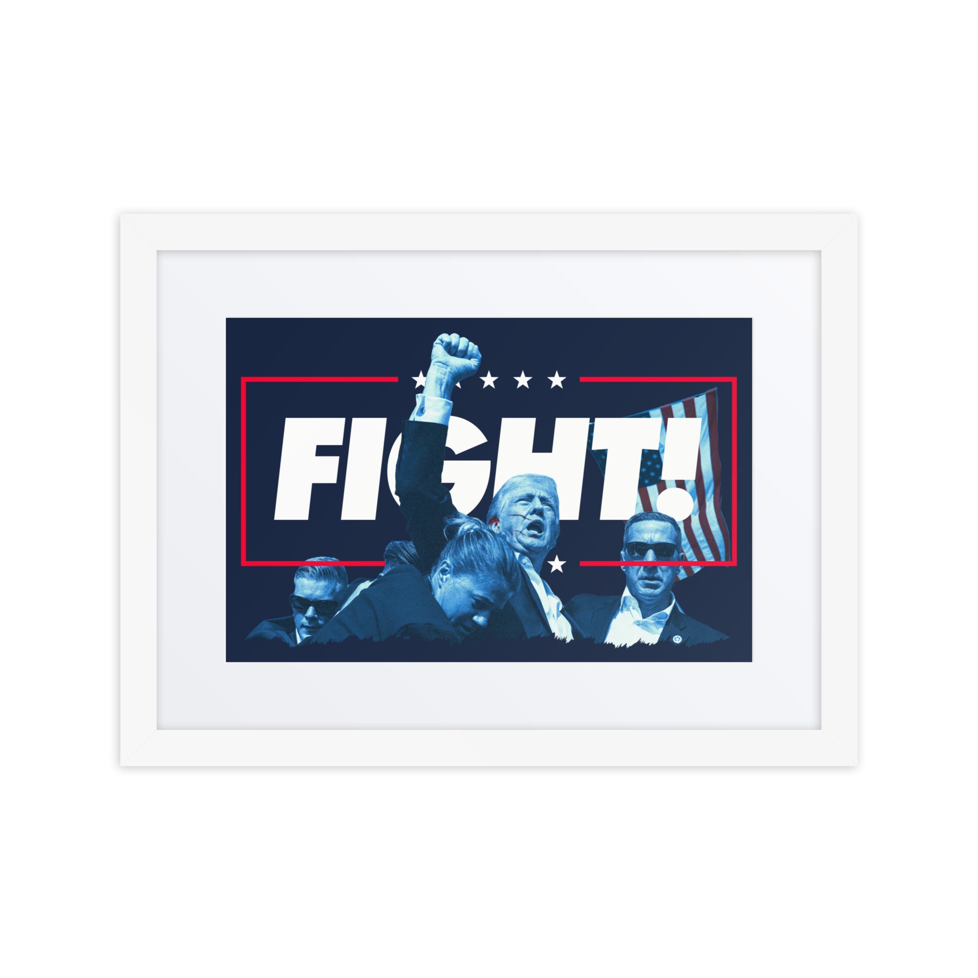 Trump Fight the Good Fight Framed Print