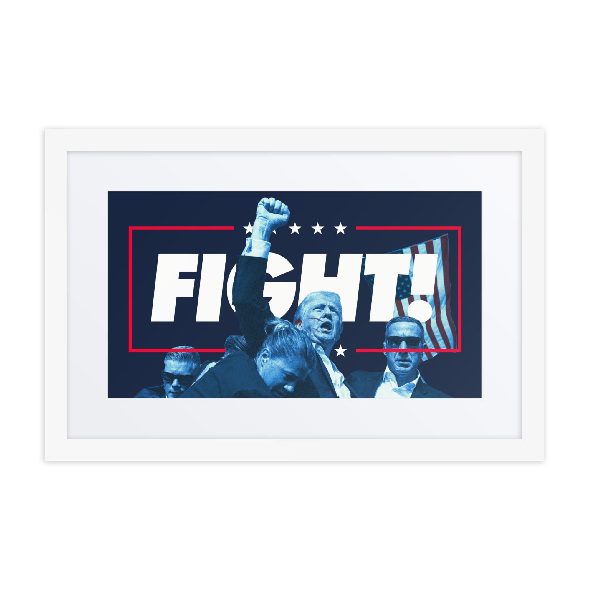 Trump Fight the Good Fight Framed Print