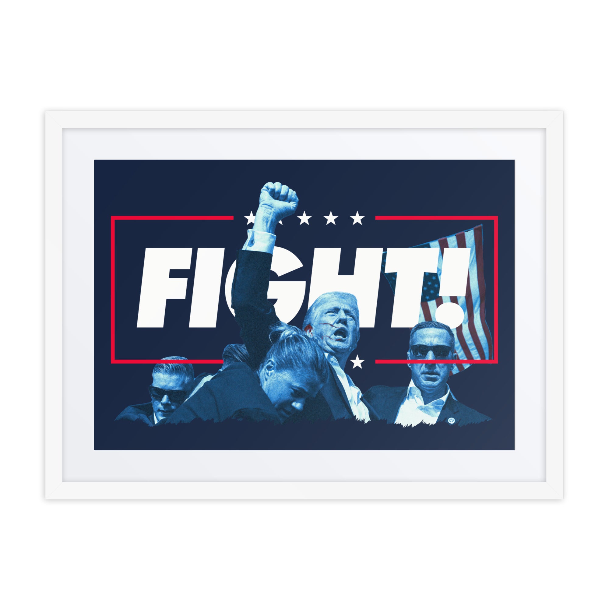 Trump Fight the Good Fight Framed Print