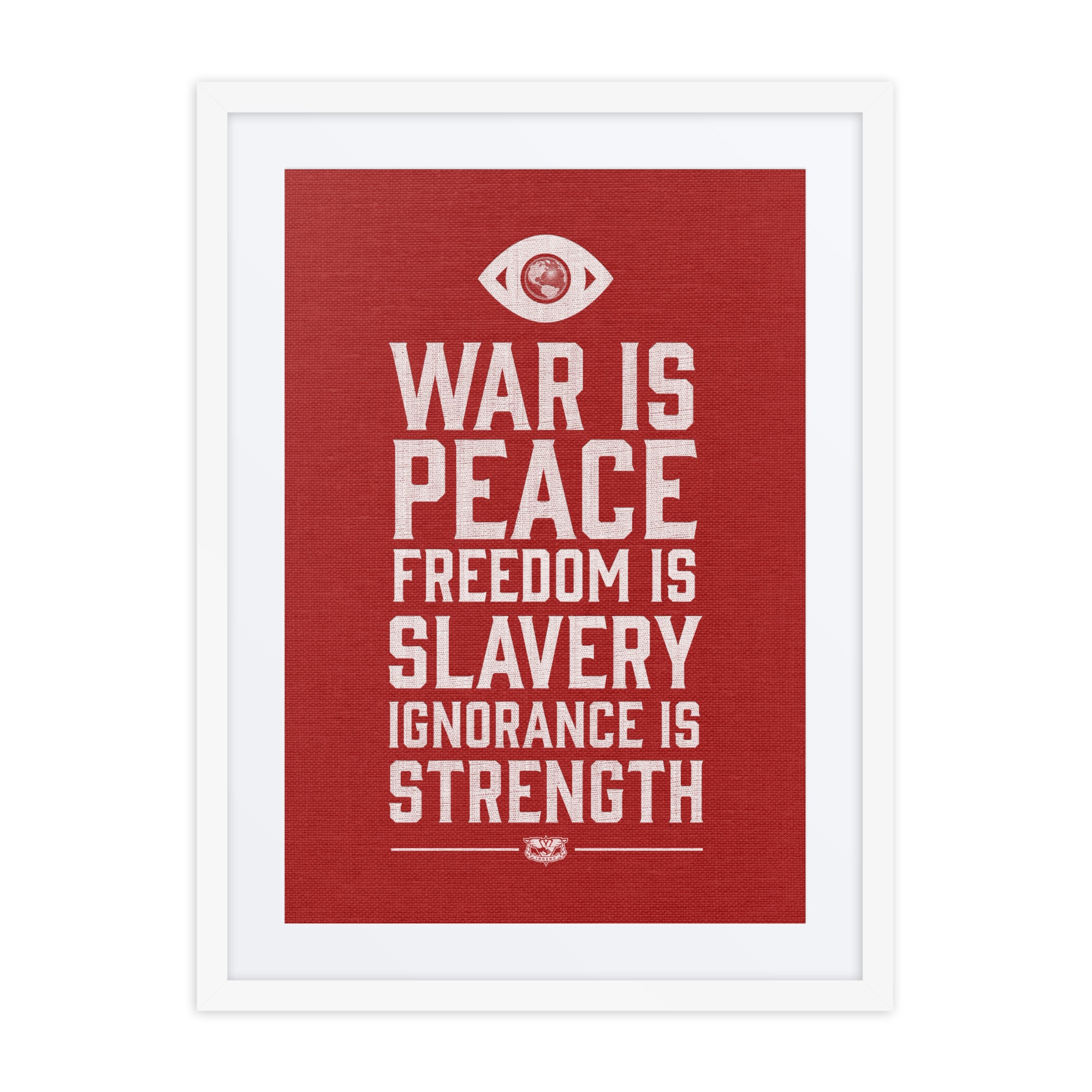 War Is Peace 1984 Matted Framed Art Print