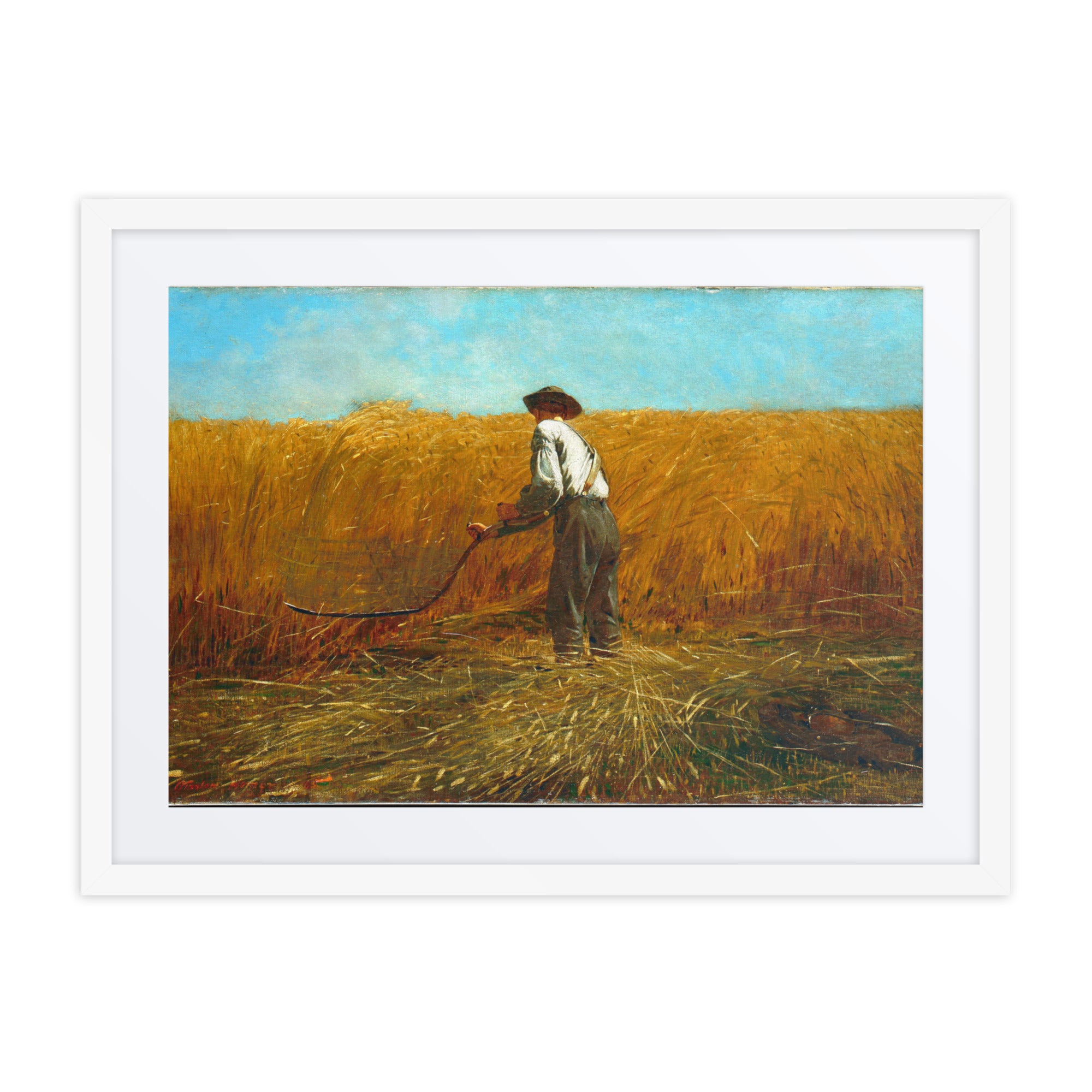 The Veteran in a New Field Winslow Homer Framed Art Print