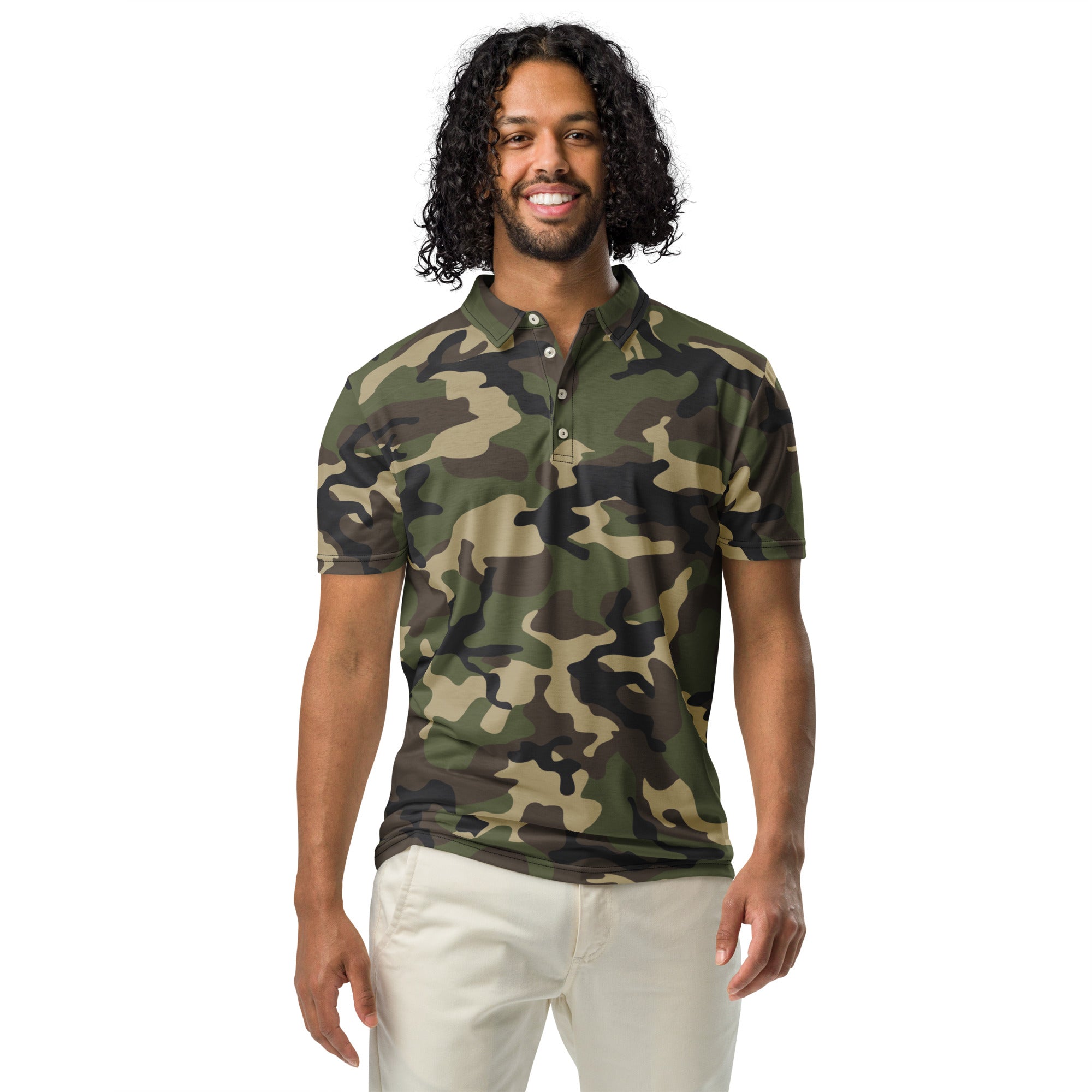 Woodland M81 Camo Men’s slim fit polo