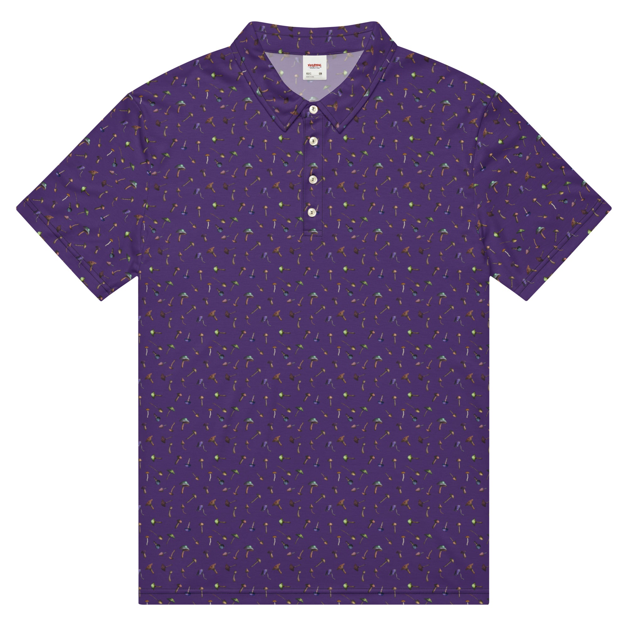 Mushroom Mirage Men’s slim fit polo