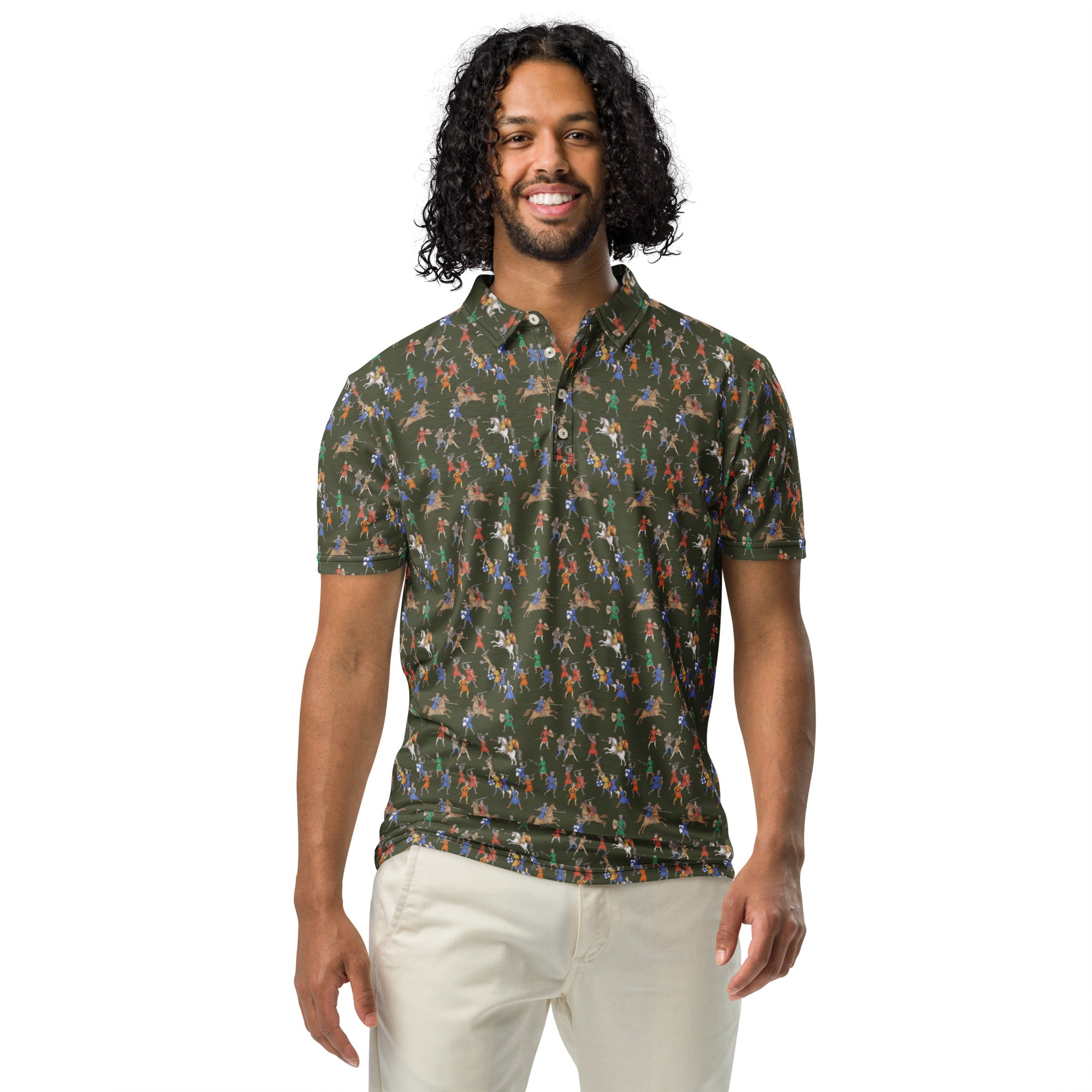 Medieval Battle Men’s slim fit polo