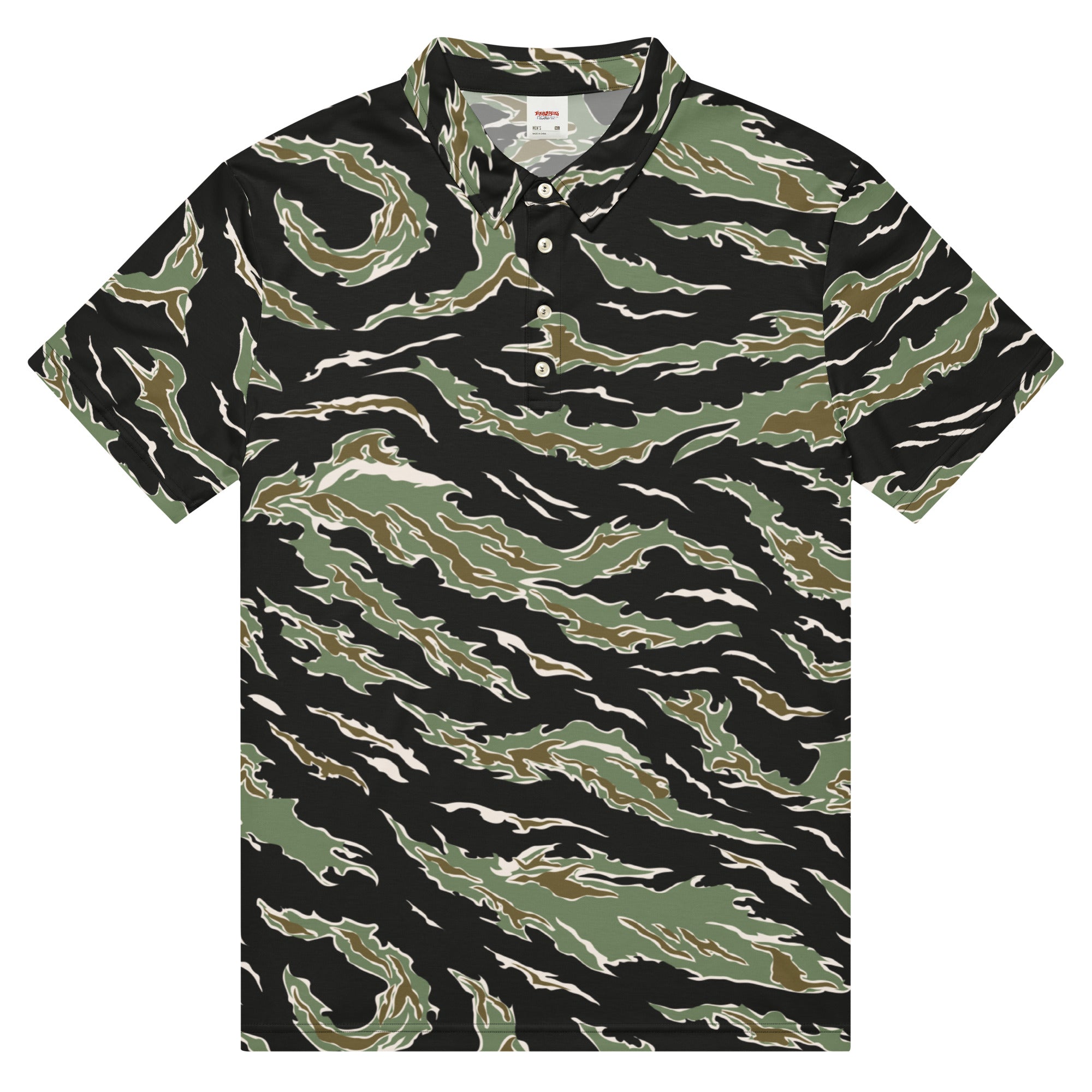 Tiger Stripe Camouflage Men’s slim fit polo