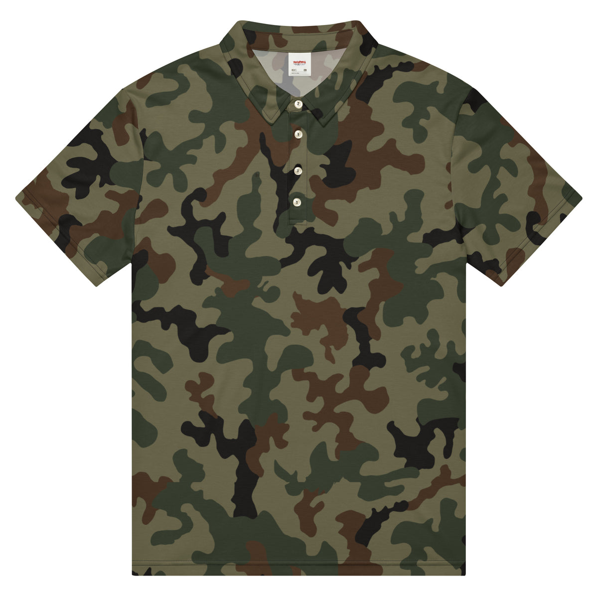 Seek and Disrupt Balkan Camo Polo