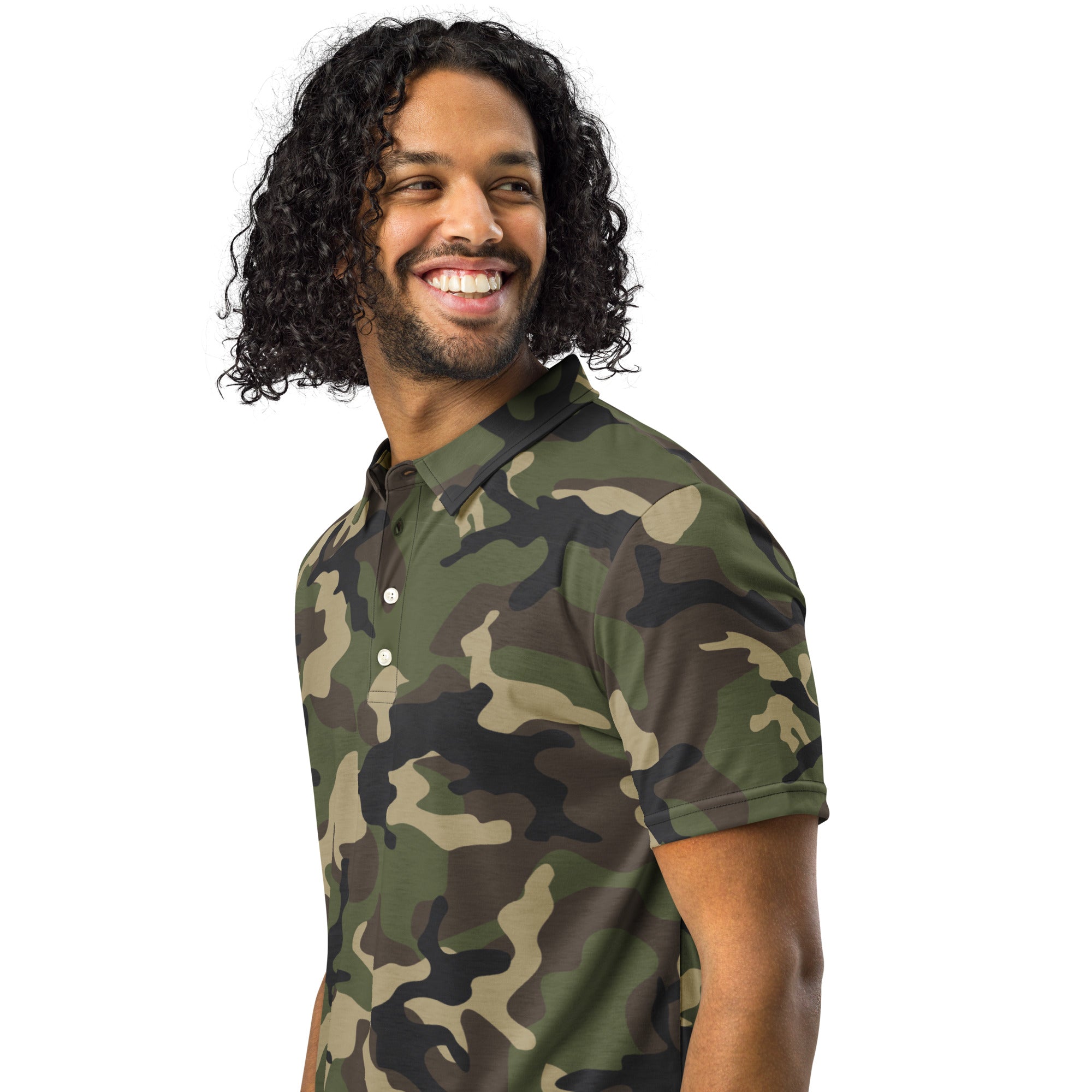 Woodland M81 Camo Men’s slim fit polo