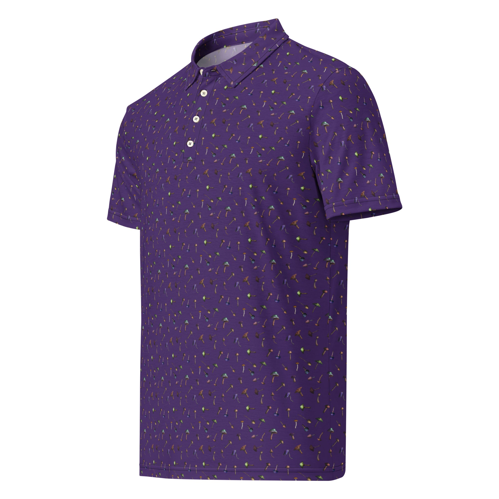 Mushroom Mirage Men’s slim fit polo