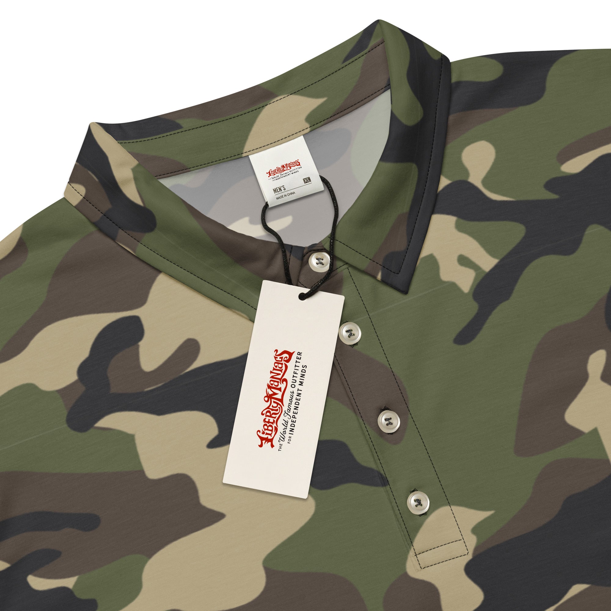 Woodland M81 Camo Men’s slim fit polo