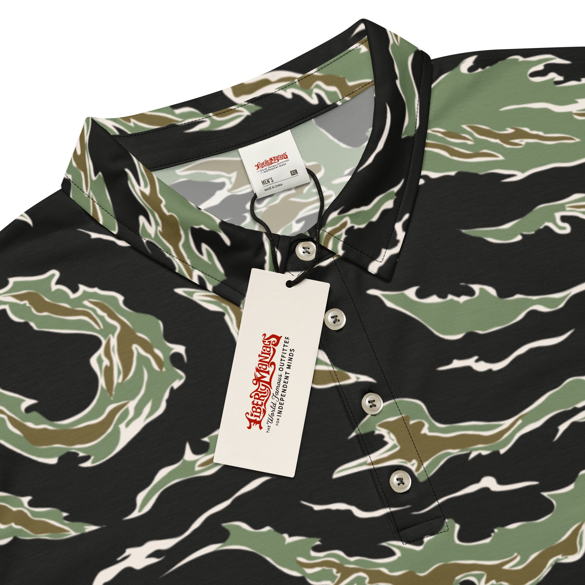 Tiger Stripe Camouflage Men’s slim fit polo