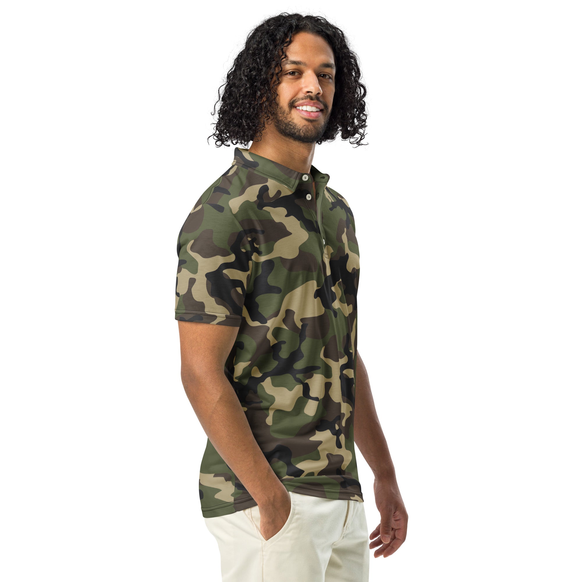 Woodland M81 Camo Men’s slim fit polo