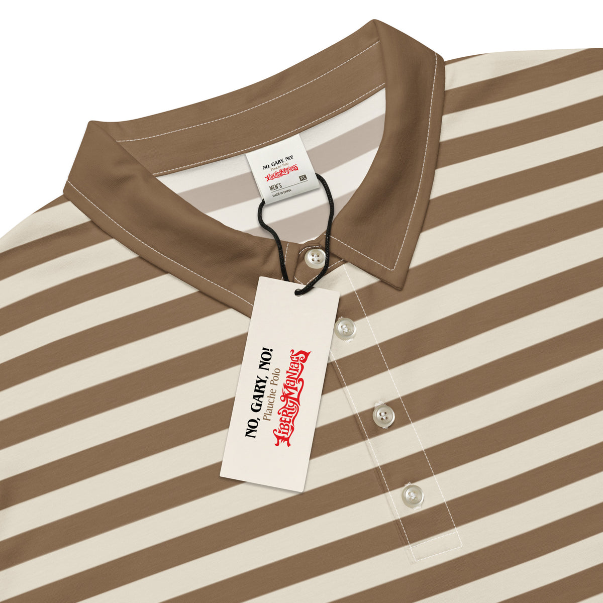 No Gary No Plauche Polo by Liberty Maniacs