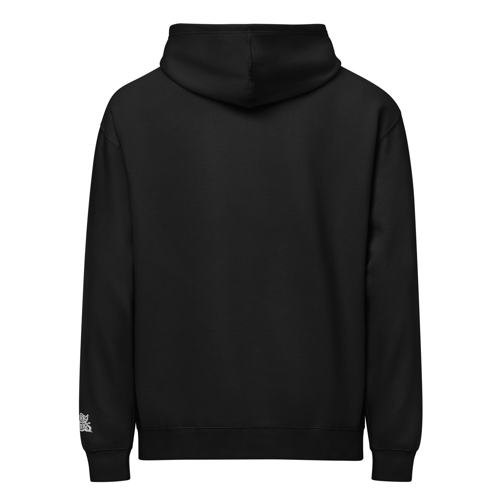 Black hoodie on a white background