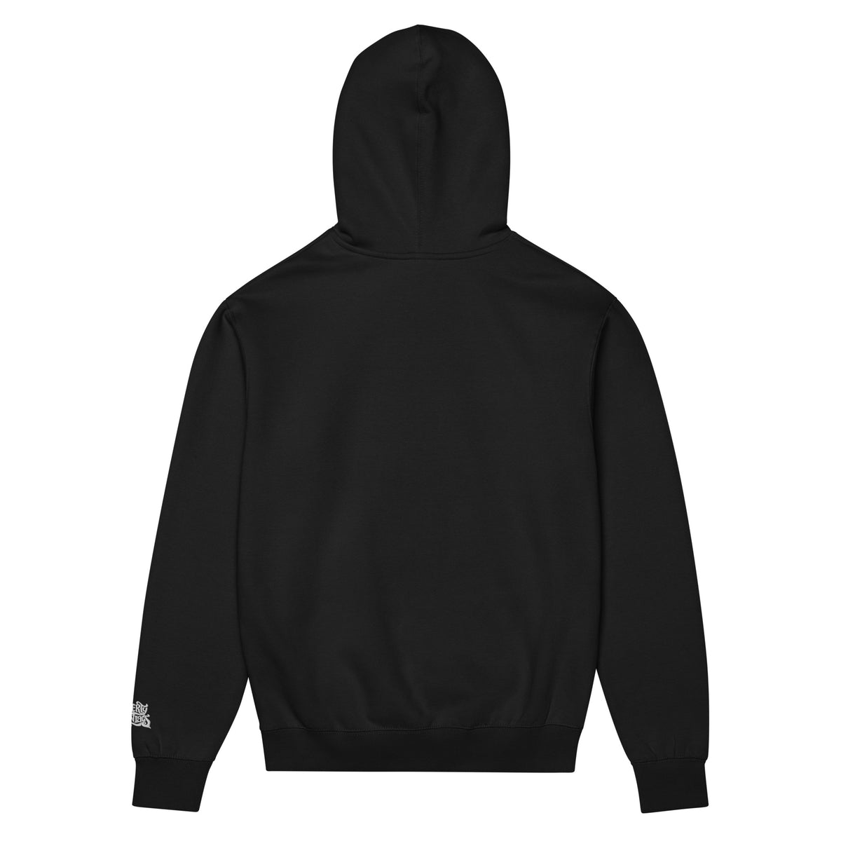 Black hoodie on a white background