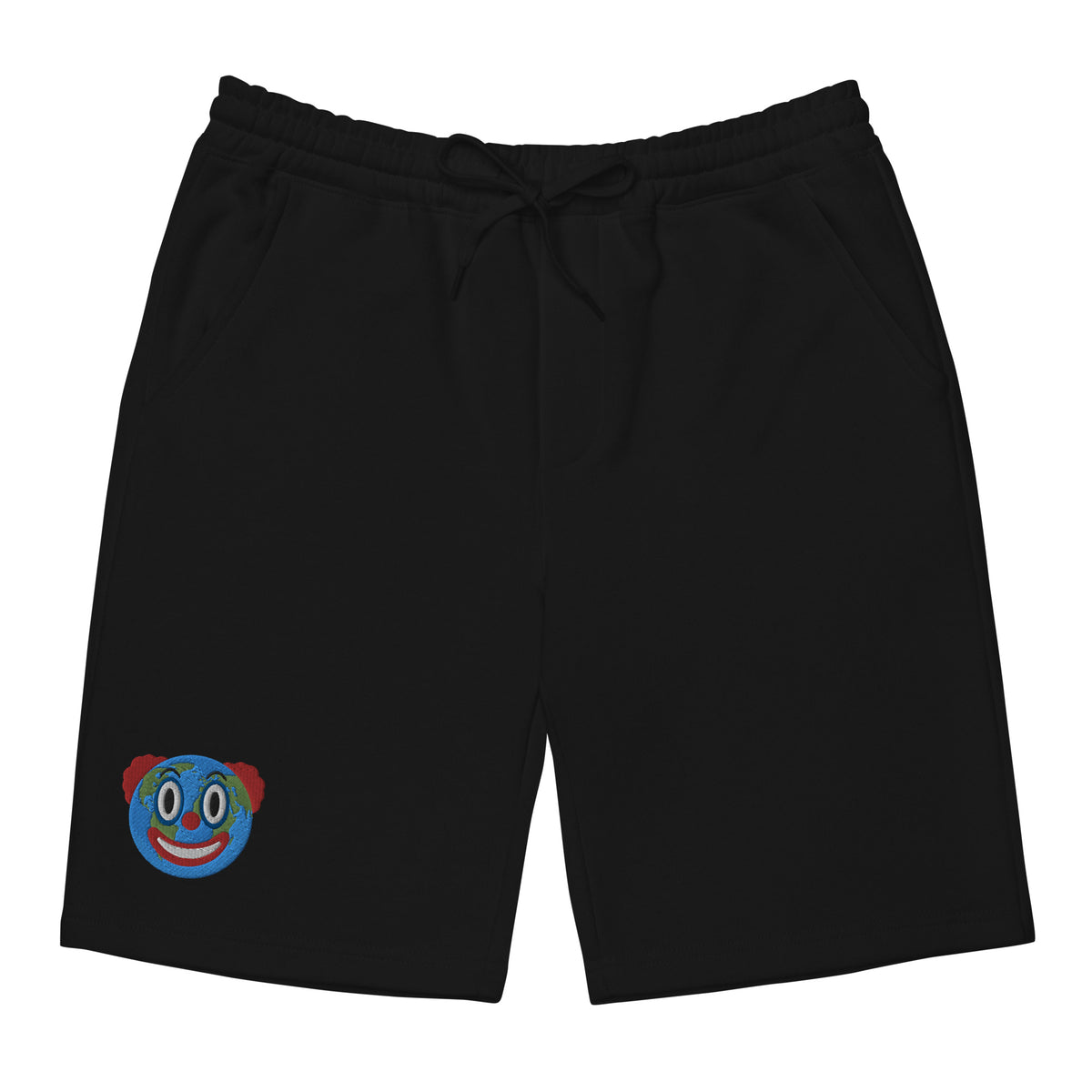 Clown World Men&#39;s Embroidered Fleece Shorts