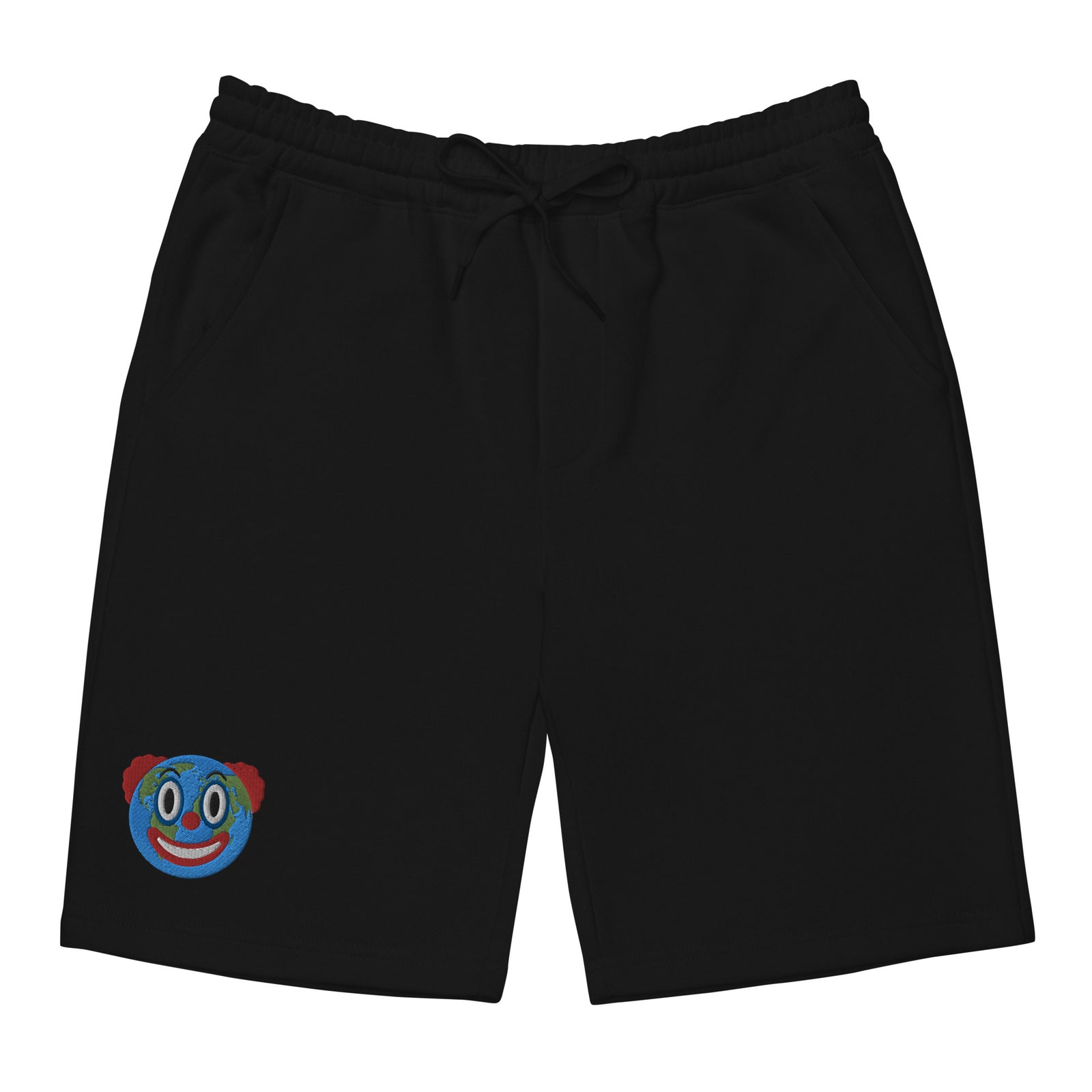 Clown World Men's Embroidered Fleece Shorts