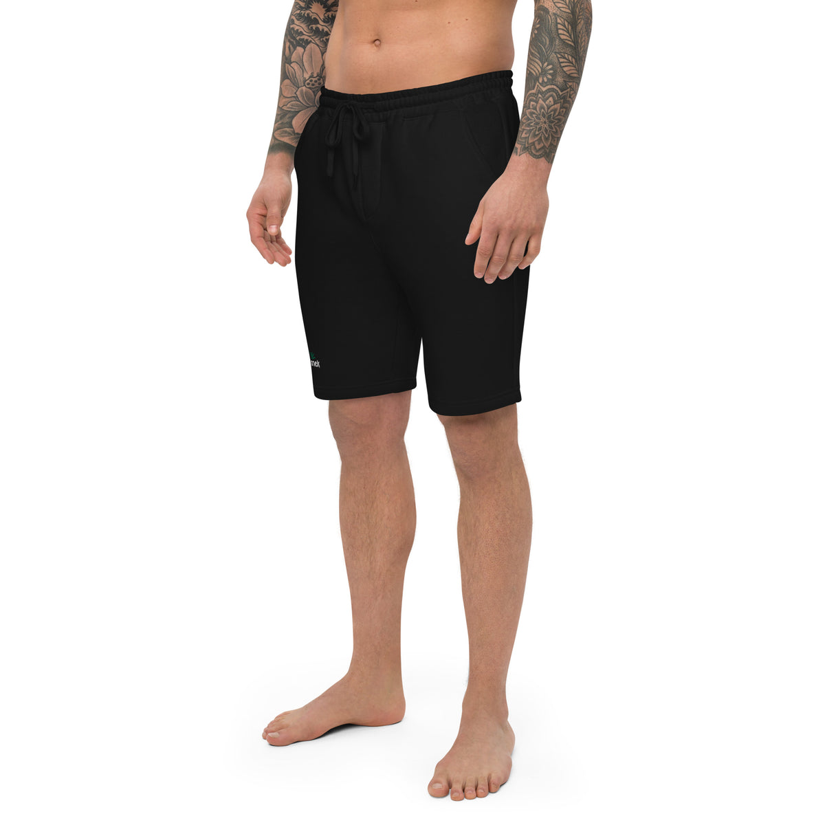 No Step On Snek Embroidered Men&#39;s Fleece Shorts