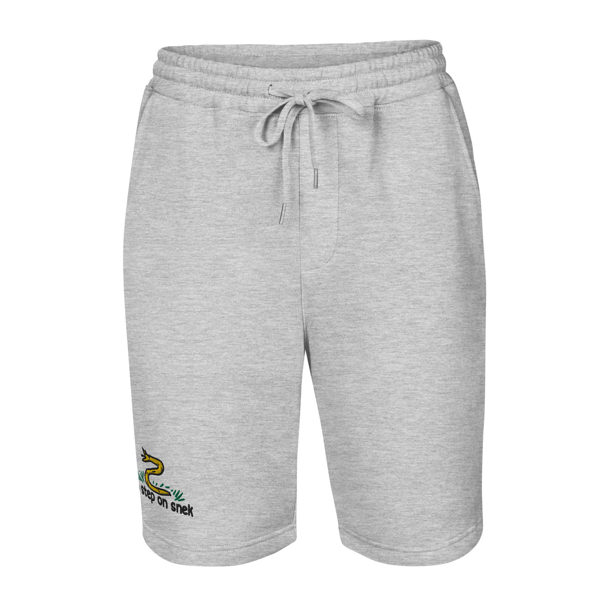 No Step On Snek Embroidered Men&#39;s Fleece Shorts